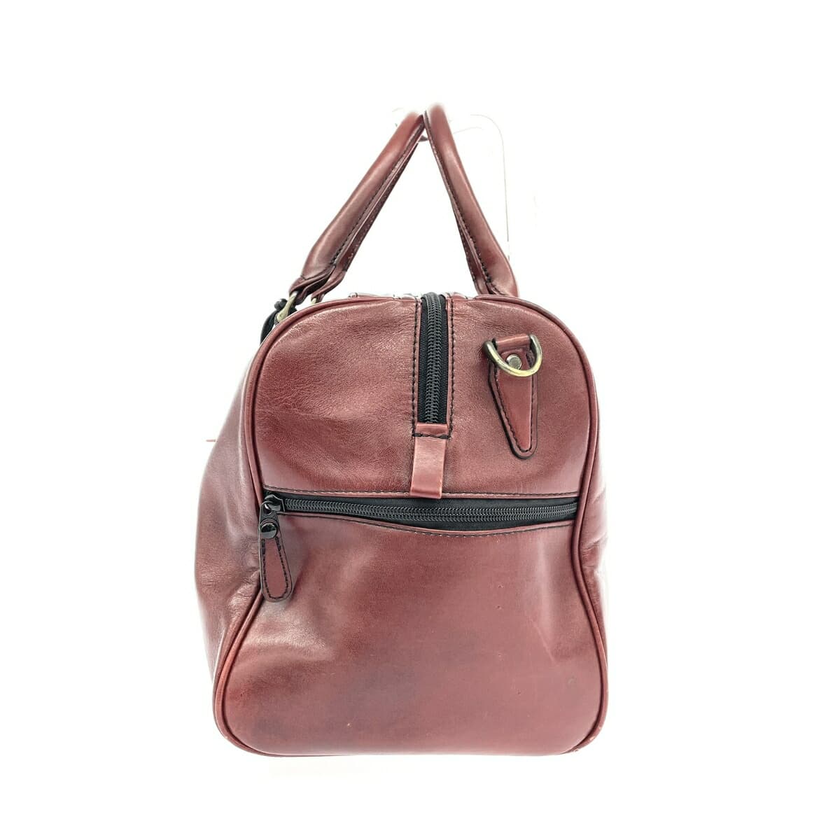 MARUEM GRANDEE Boston Bag - All Leather / With Lock / Business / Travel - Bordeaux Men's 2