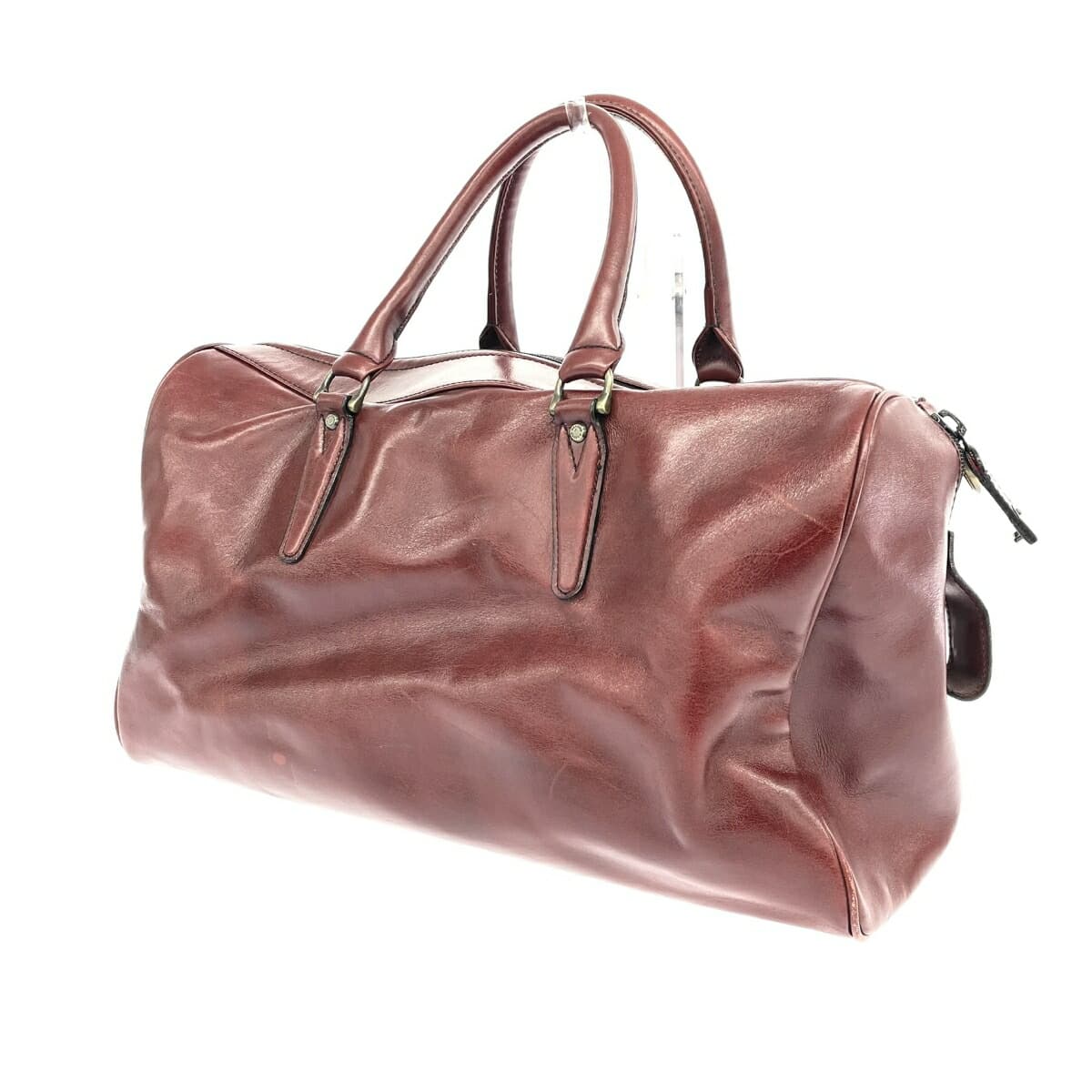 MARUEM GRANDEE Boston Bag - All Leather / With Lock / Business / Travel - Bordeaux Men's 3