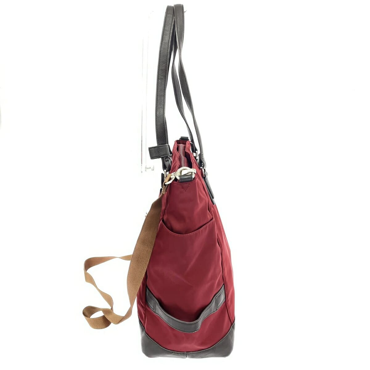 LA BAGAGERIE 2WAY Tote Bag Nylon Bordeaux Ladies 2