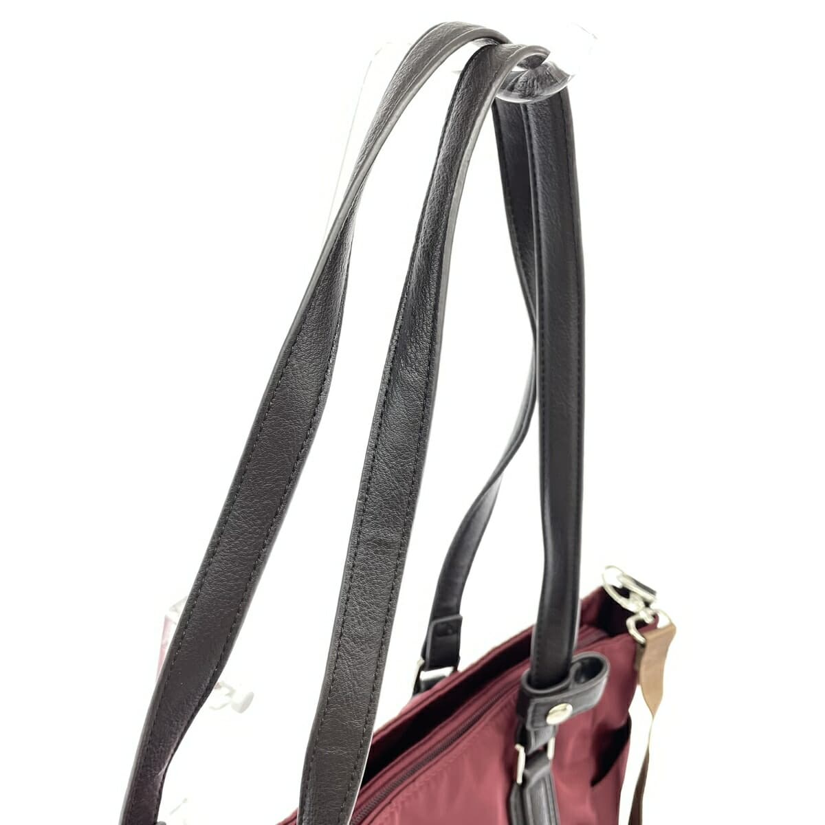 LA BAGAGERIE 2WAY Tote Bag Nylon Bordeaux Ladies 4