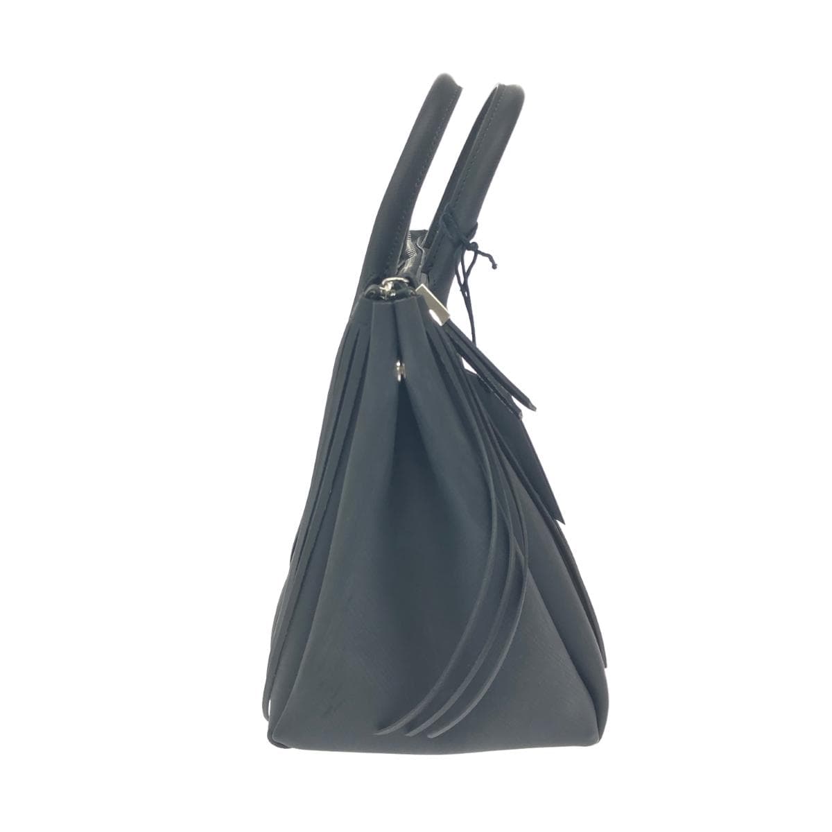 GIANNI CHIARINI Handbag Fringe PVC Black Unisex 2