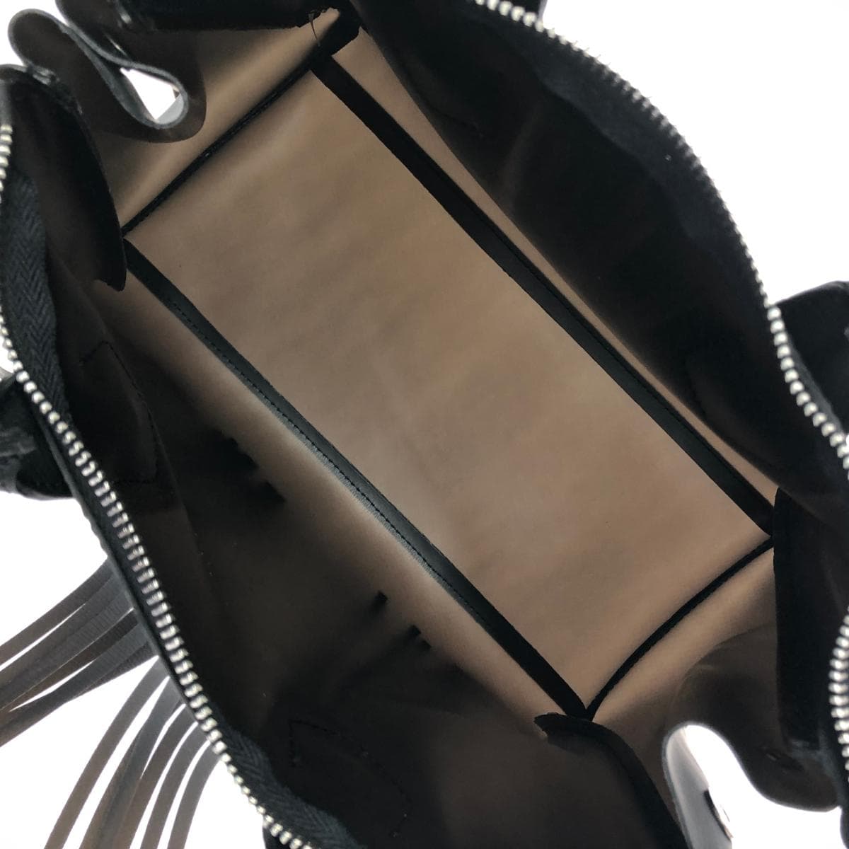 GIANNI CHIARINI Handbag Fringe PVC Black Unisex 6