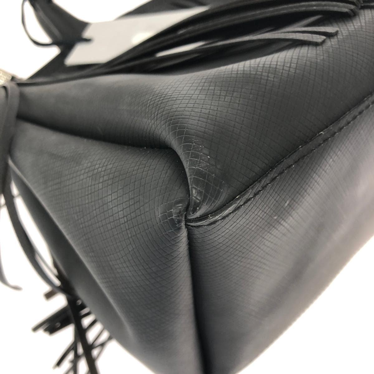 GIANNI CHIARINI Handbag Fringe PVC Black Unisex 9