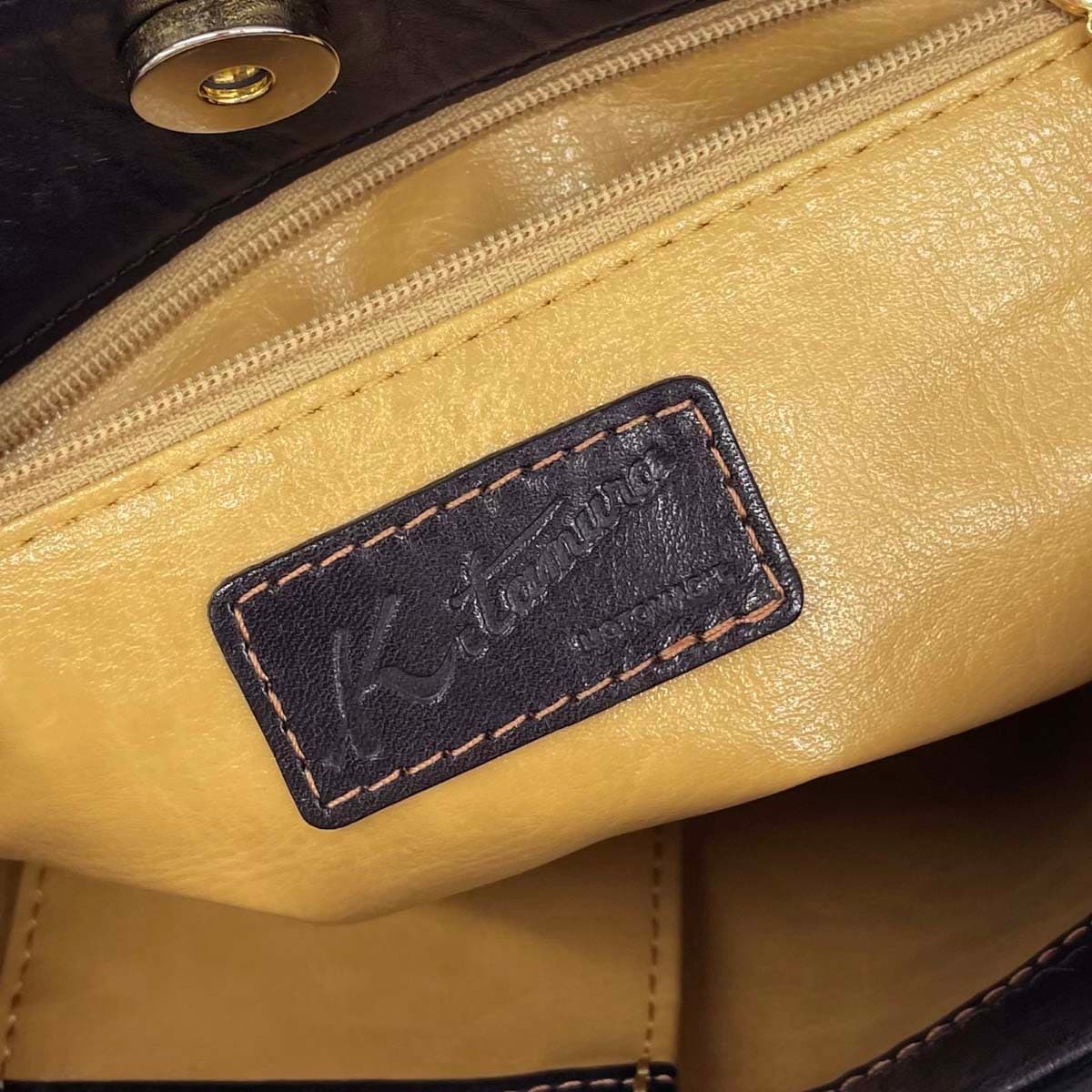 Kitamura Tote Bag Leather Black Women's 6