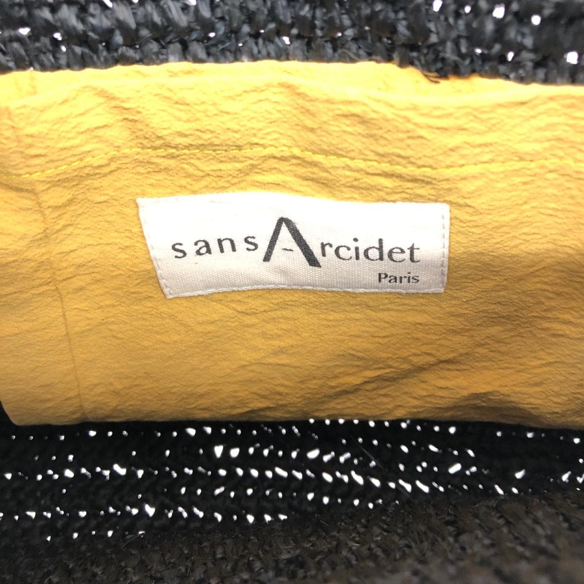 Sans Arcidet basket bag in good condition, black, for ladies 8