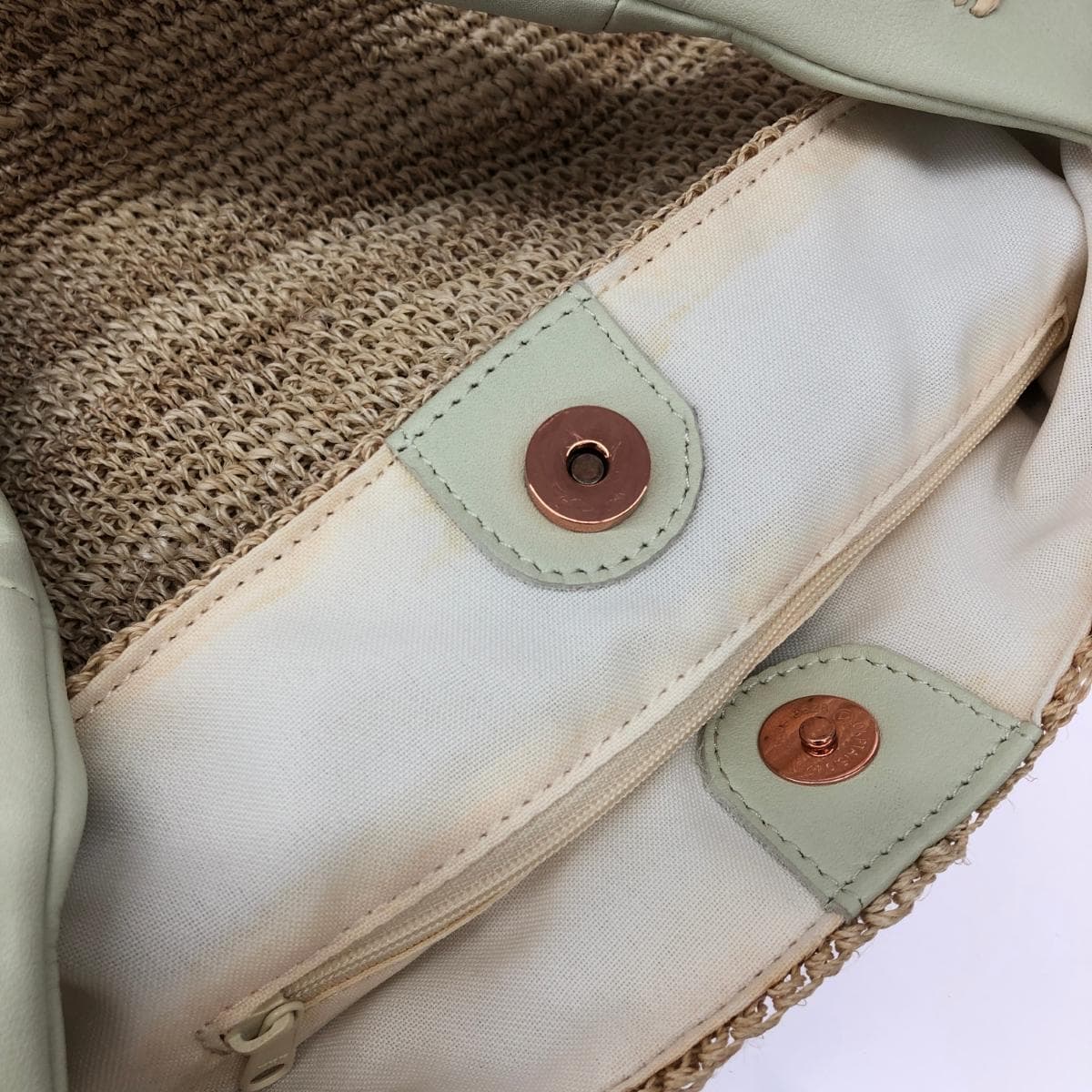 alfajill Alpha Jill One-Shoulder Basket Bag Flower Motif Beige Women's 7