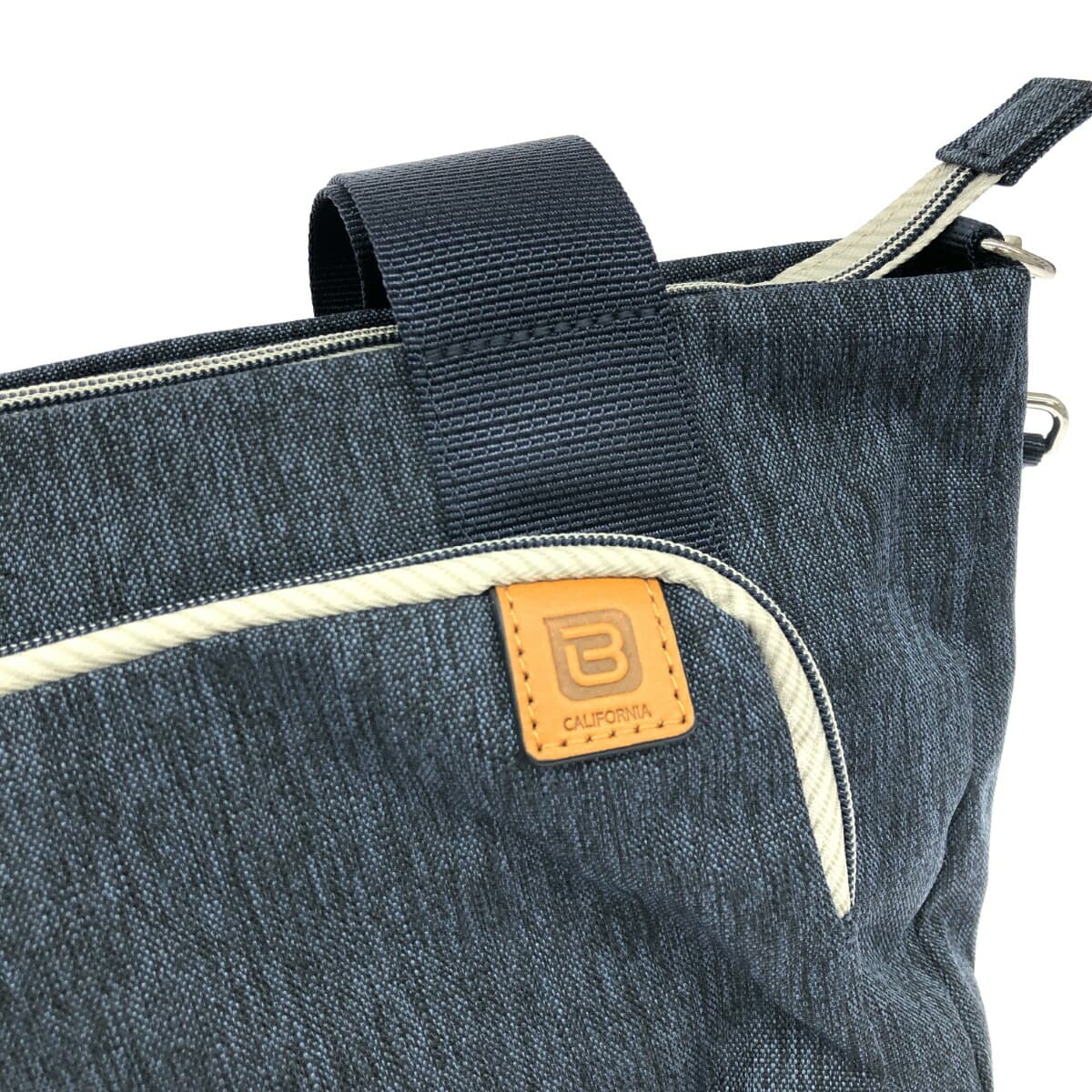 beside.u Versailles Versailles / 2WAY shoulder bag in excellent condition, denim pattern / nylon, navy, ladies 7