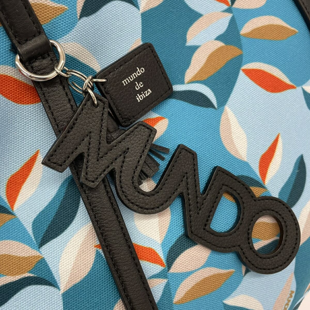 IBIZA Ibiza Tote Bag Like New All-over Pattern Nylon Blue Women's 6