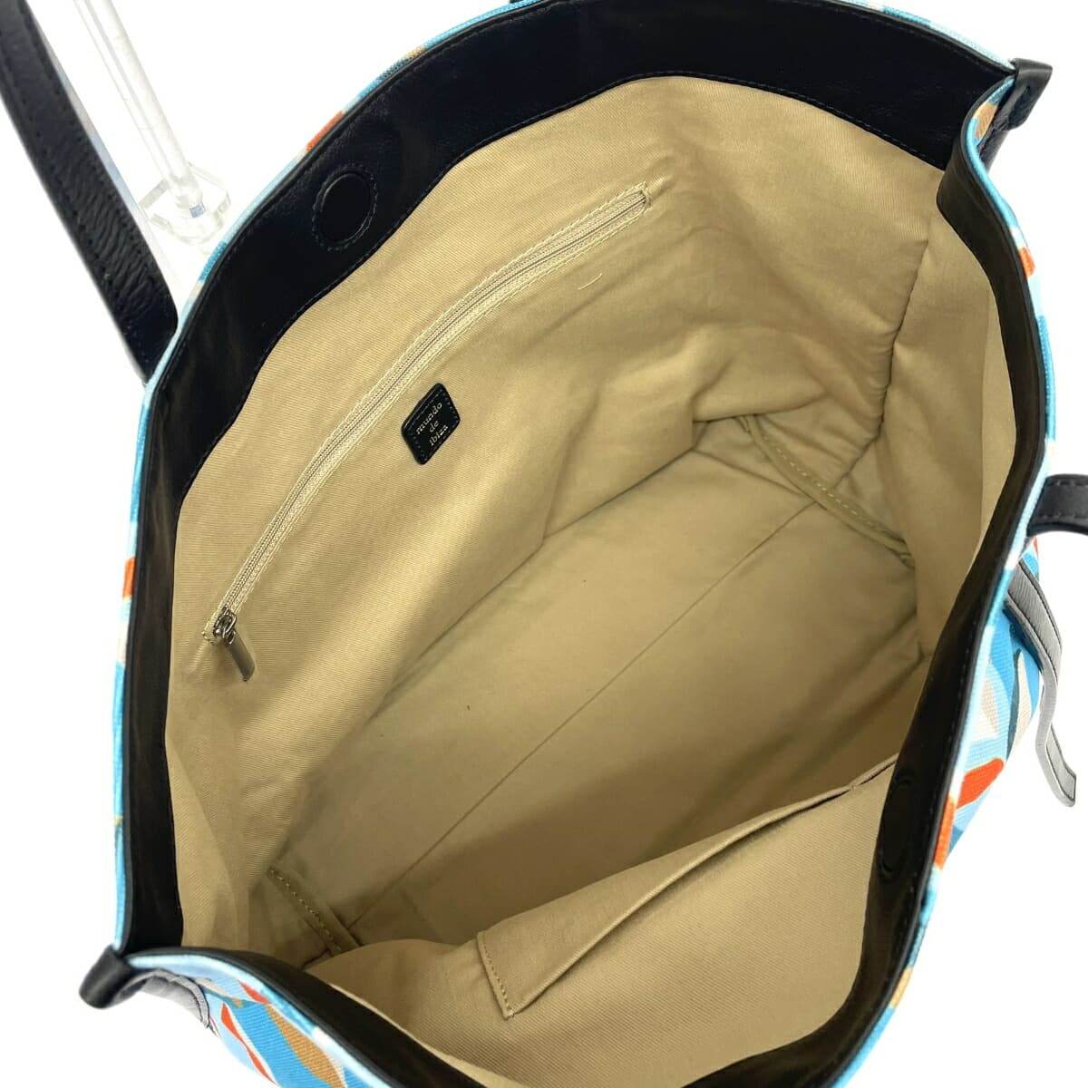 IBIZA Ibiza Tote Bag Like New All-over Pattern Nylon Blue Women's 7