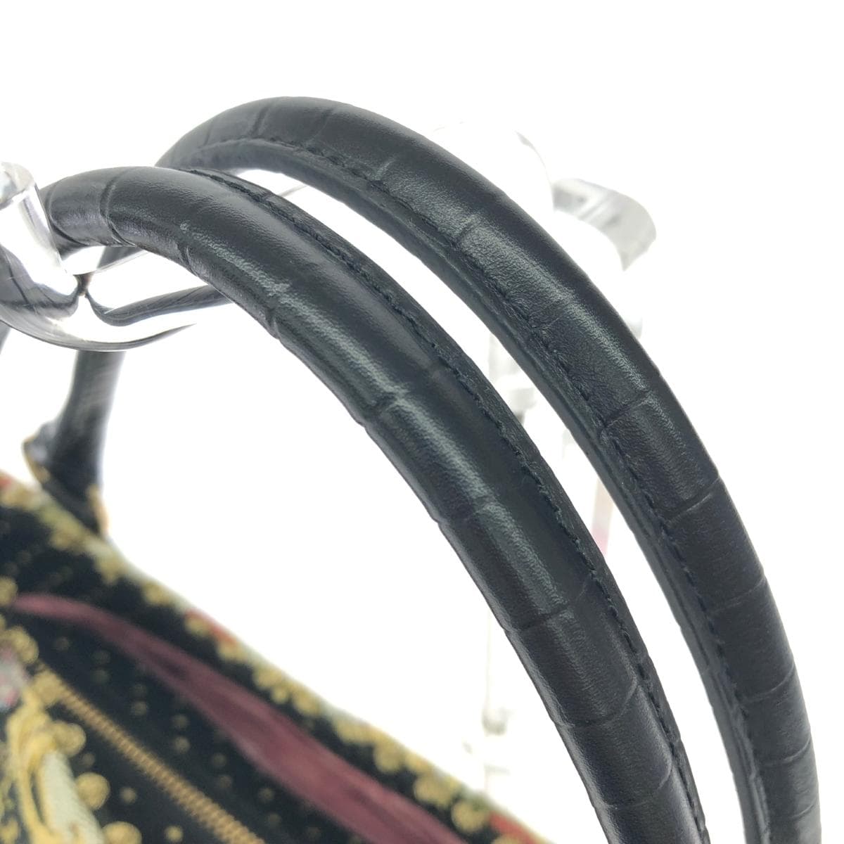 Think Bee tote bag in excellent condition, featuring nuts/berries/beads/sequins/Tapestry weave, black, for ladies 4