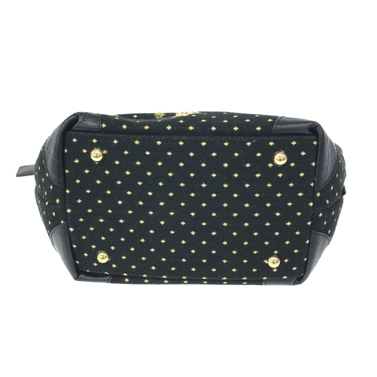 Think Bee tote bag in excellent condition, featuring nuts/berries/beads/sequins/Tapestry weave, black, for ladies 5