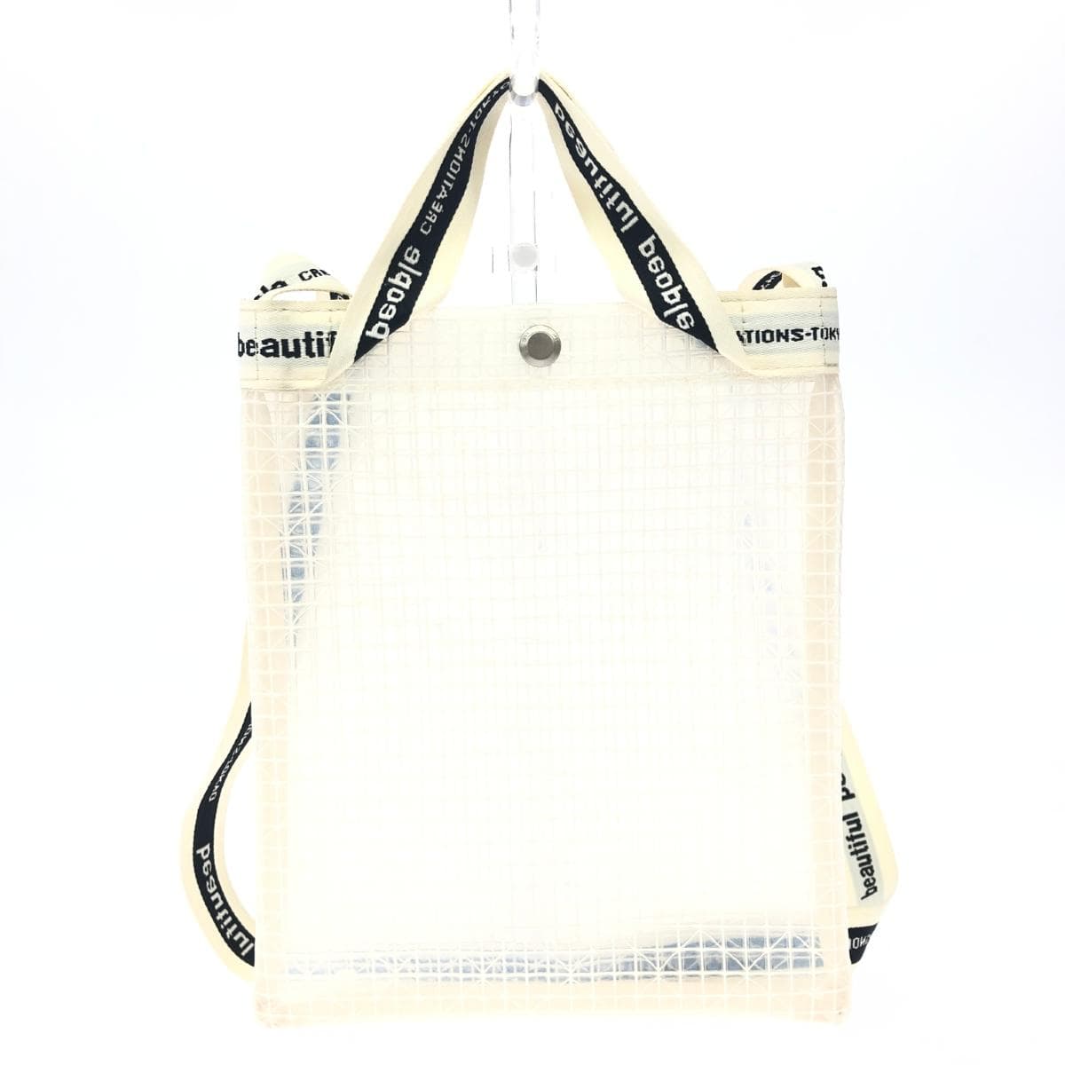 beautiful people Beautiful People 2WAY Shoulder Bag Logo/Vinyl Clear Women's