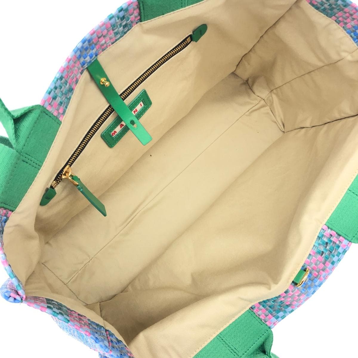 MARNI Large Basket/Tote Bag Unused Item SHMQ0034U6 Multicolor Women's 5