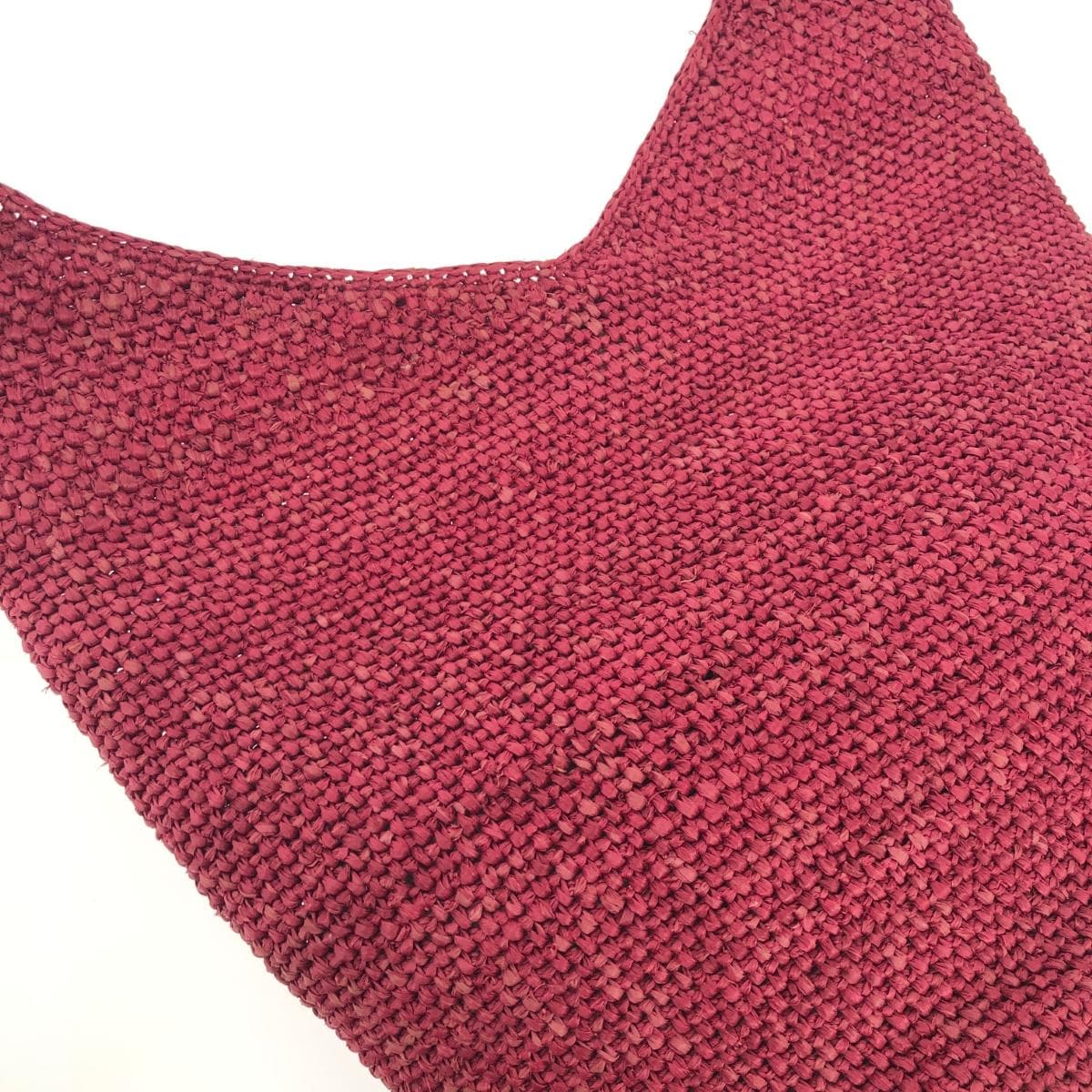 Helen Kaminski shoulder bag in good condition, raffia, bordeaux, ladies 6