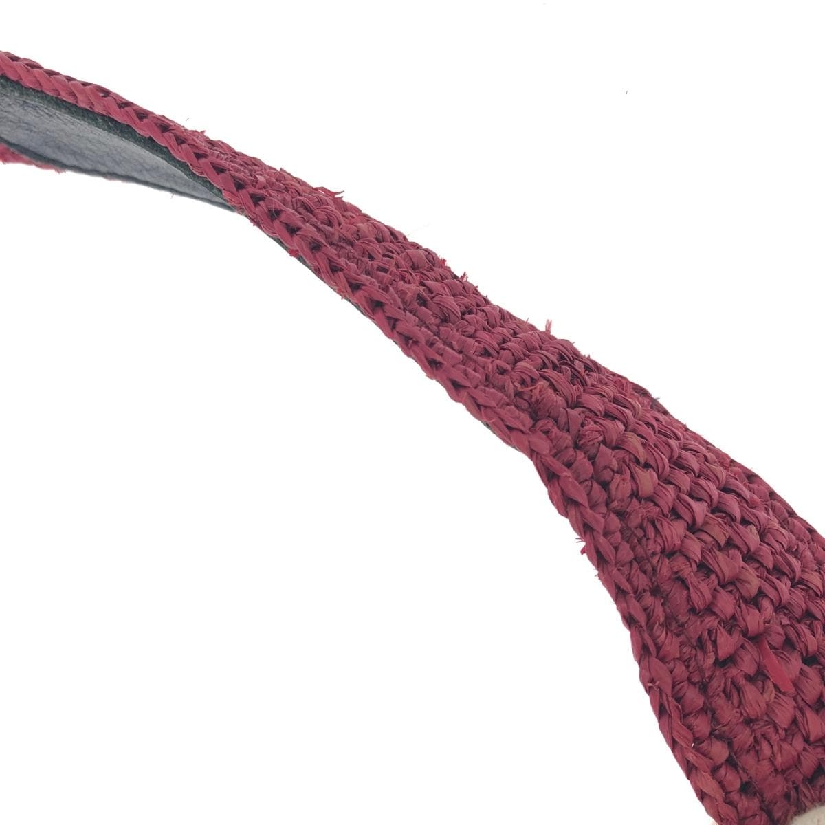 Helen Kaminski shoulder bag in good condition, raffia, bordeaux, ladies 8