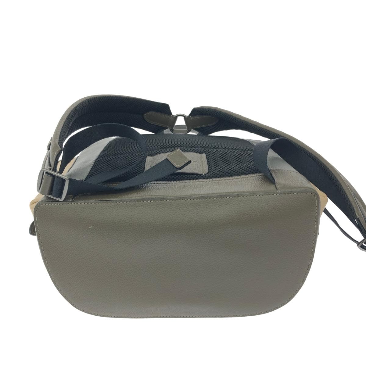 COACH Hudson/Rucksack Good Condition Leather D2021-2390 Gray/Khaki Unisex 4