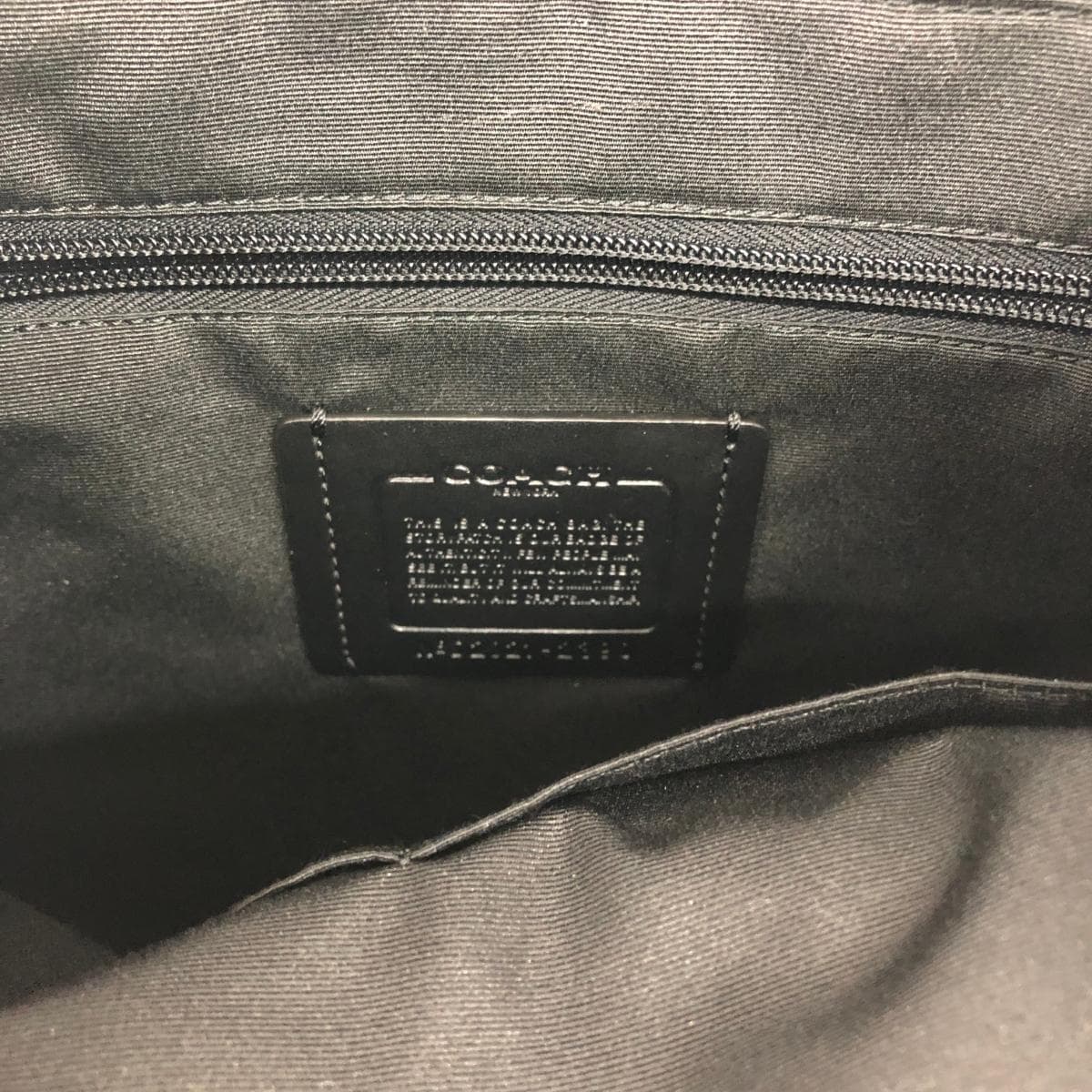 COACH Hudson/Rucksack Good Condition Leather D2021-2390 Gray/Khaki Unisex 7