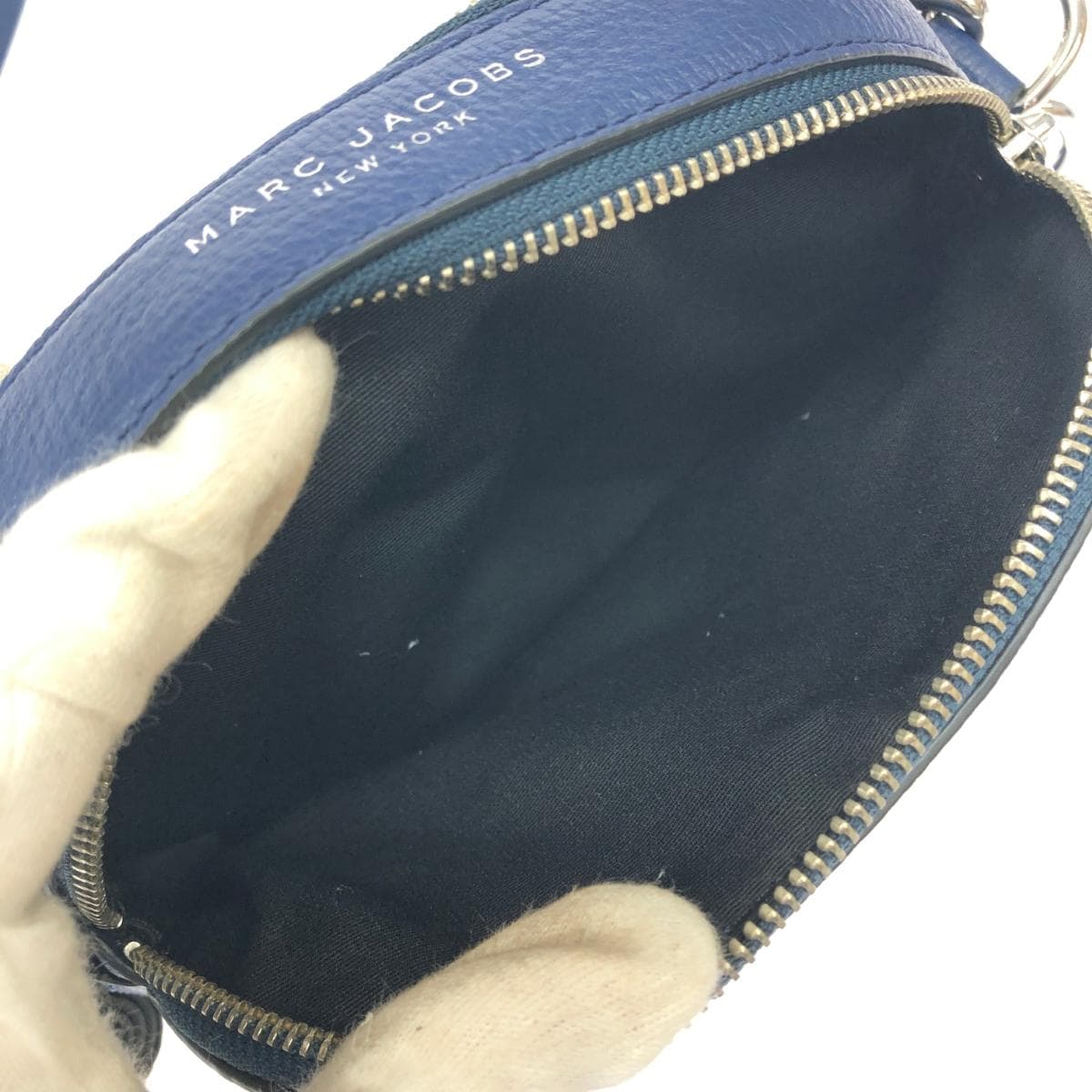 MARC JACOBS Mark Jacobs Shutter/Shoulder Bag Good Condition Crossbody/Leather M0015468 Navy Women's 7
