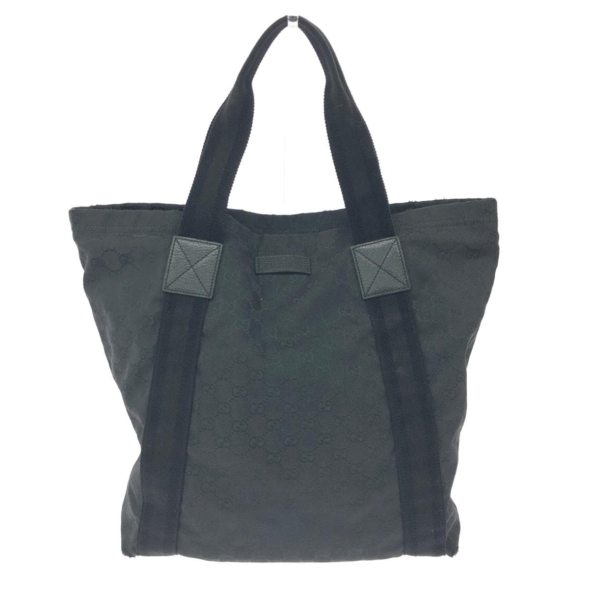 GUCCI Tote Bag Sherry Line/GG Canvas 189669 Black Unisex