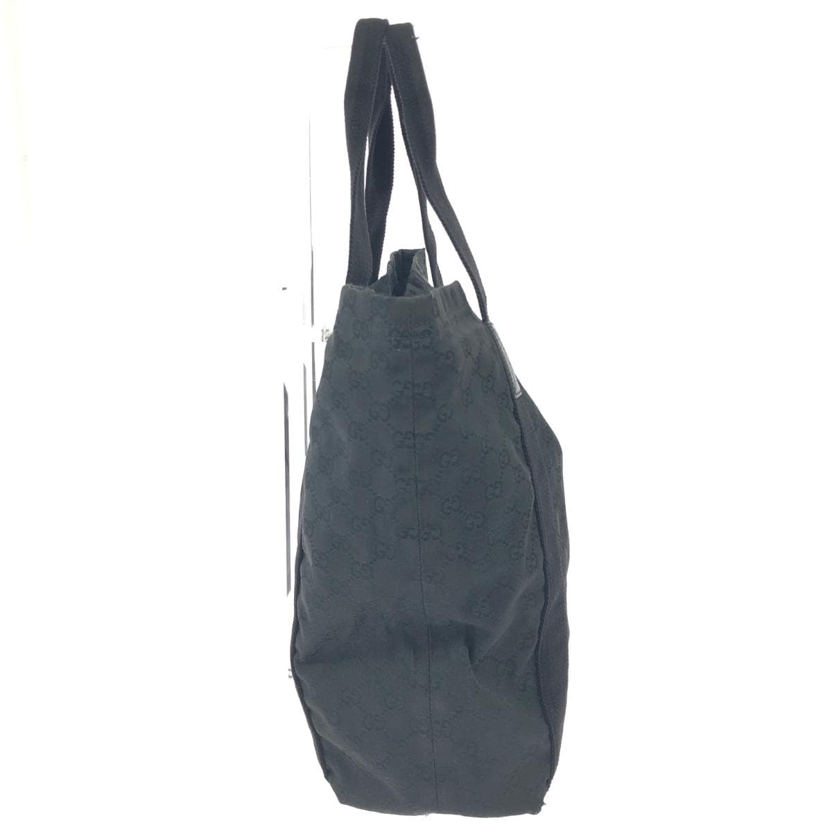 GUCCI Tote Bag Sherry Line/GG Canvas 189669 Black Unisex 2