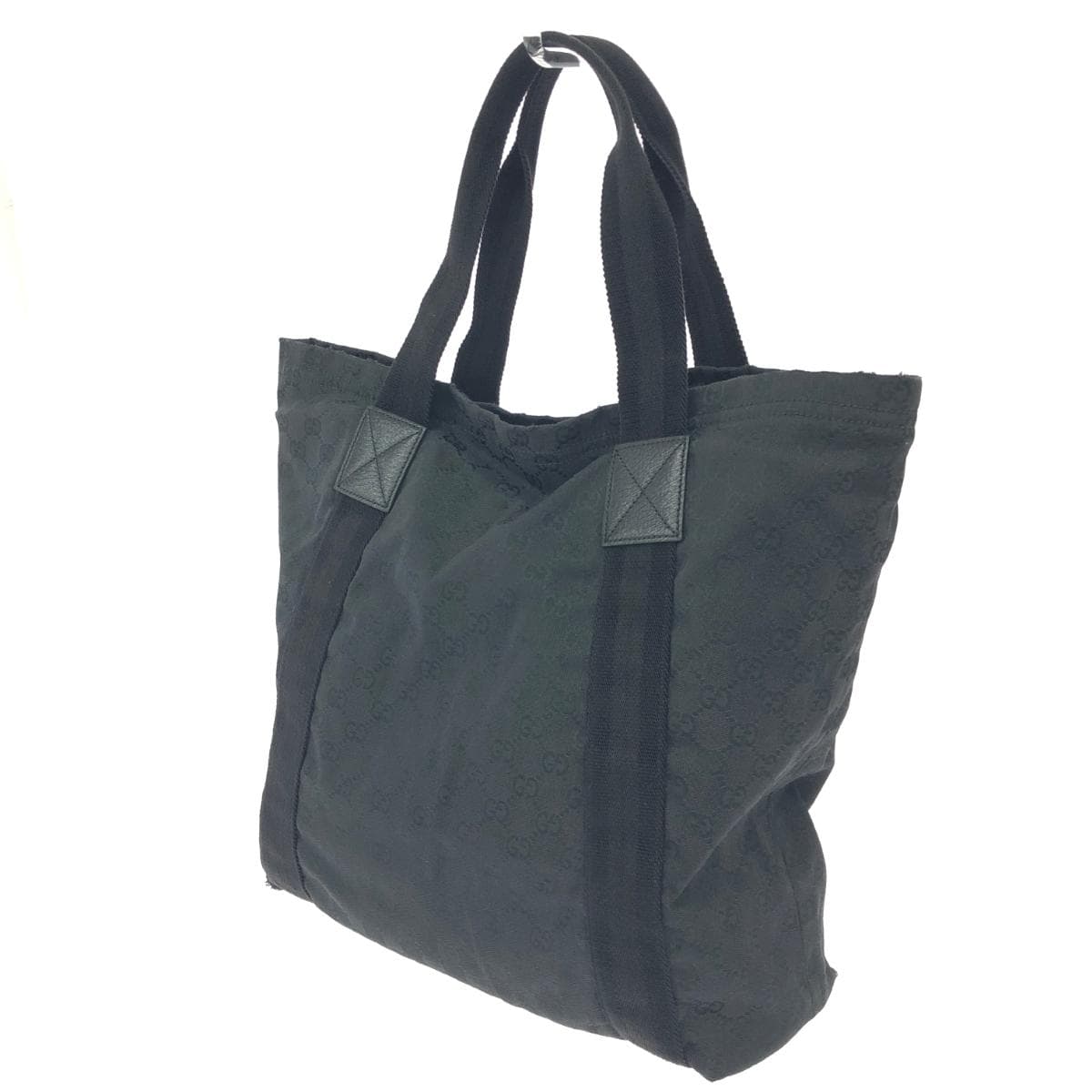 GUCCI Tote Bag Sherry Line/GG Canvas 189669 Black Unisex 3