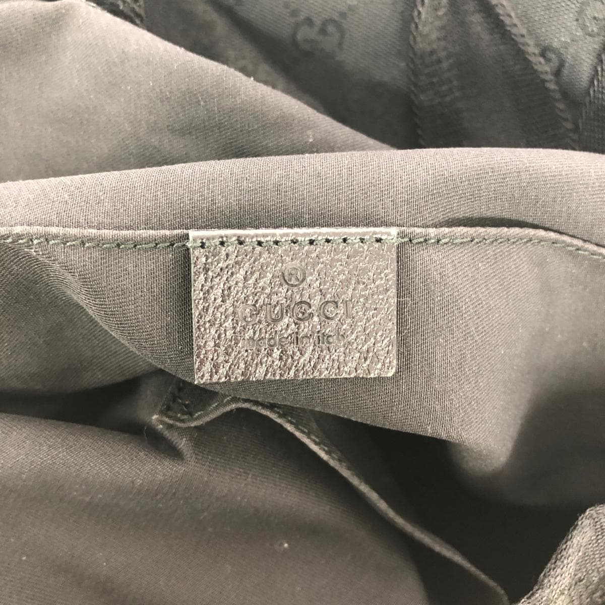 GUCCI Tote Bag Sherry Line/GG Canvas 189669 Black Unisex 9