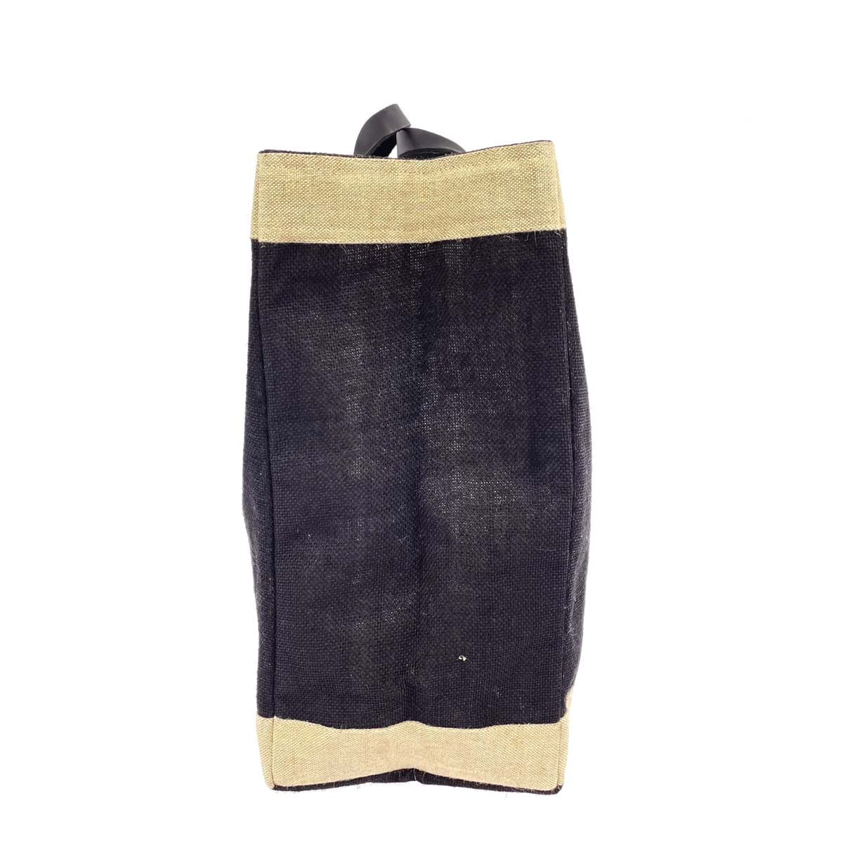 Apolis×CANYON GOURMET Tote Bag in Excellent Condition, Made of Hemp and Jute, Black/Beige, Men's 2