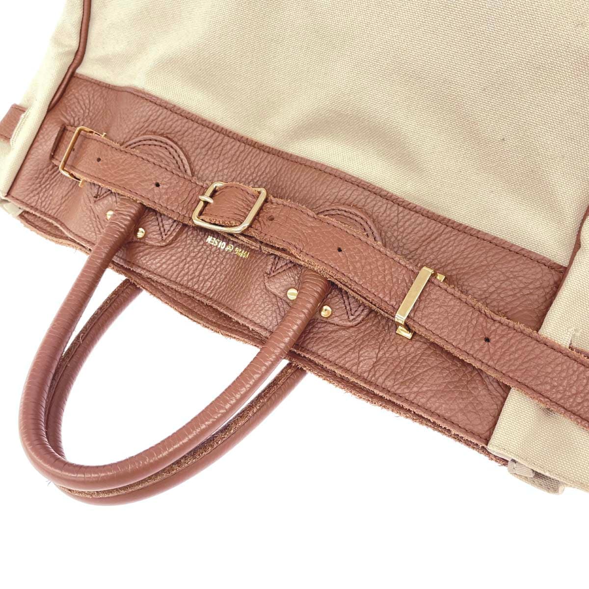 YOUNG & OLSEN The DRYGOODS STORE Young and Olsen / Tote Bag Good Condition Canvas × Leather Brown Ladies 10