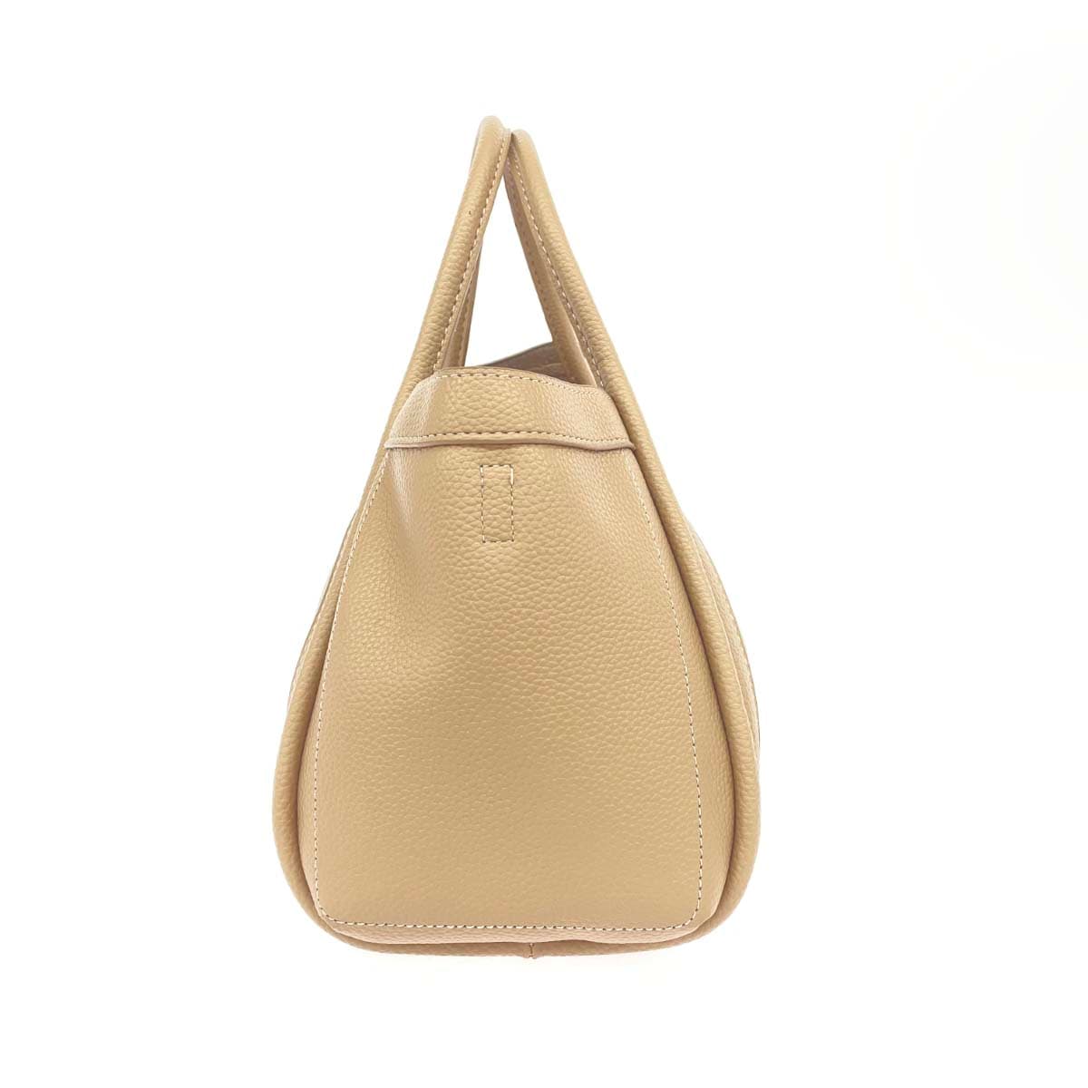 BarcosBlue Balcos Blue 2WAY Tote Bag PU Leather Beige Women's 2