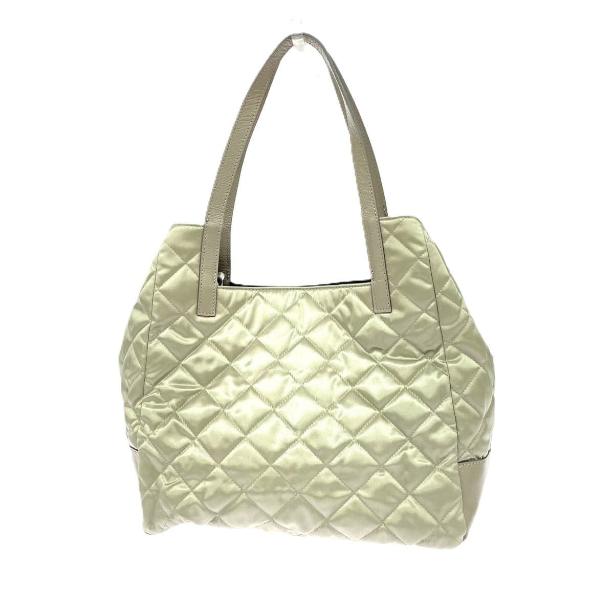 russet Lattice Quilted Tote Bag Quilted/Cloud Nylon Gray Women's