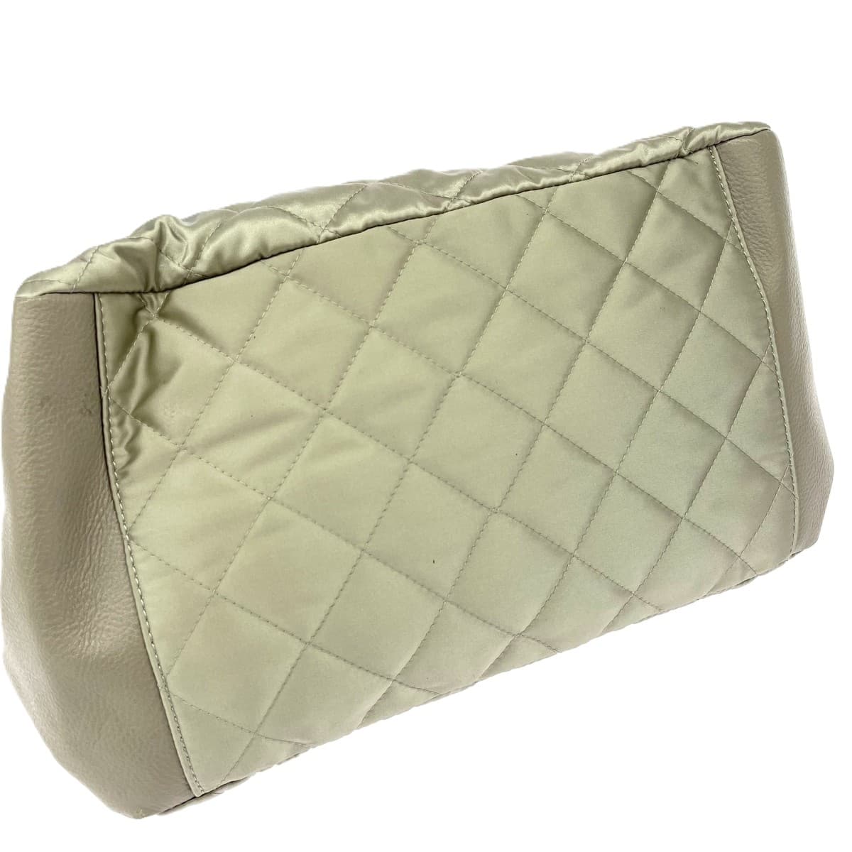 russet Lattice Quilted Tote Bag Quilted/Cloud Nylon Gray Women's 4