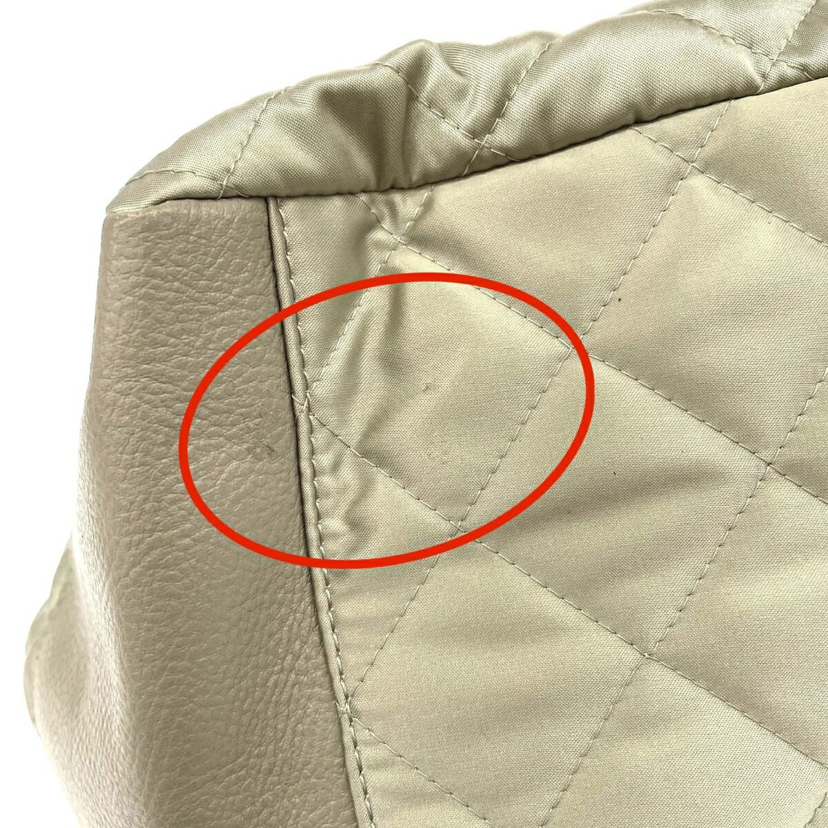 russet Lattice Quilted Tote Bag Quilted/Cloud Nylon Gray Women's 8