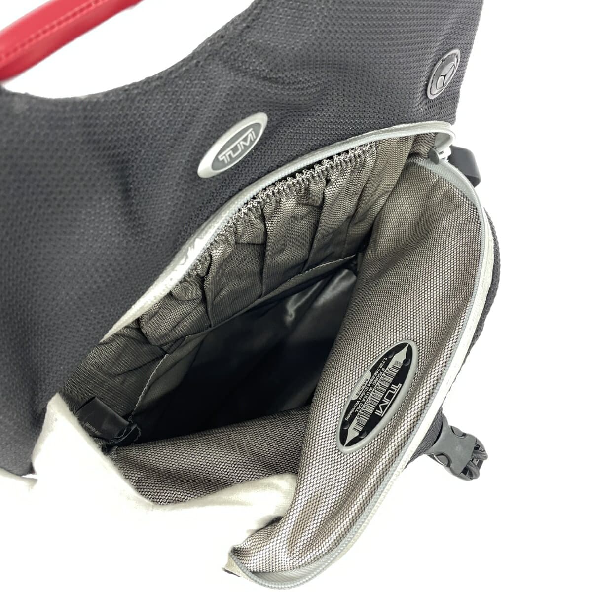 TUMI Backpack Ducati Collaboration Zipper Rail Material 6482RCE Black x Bordeaux Men's 4