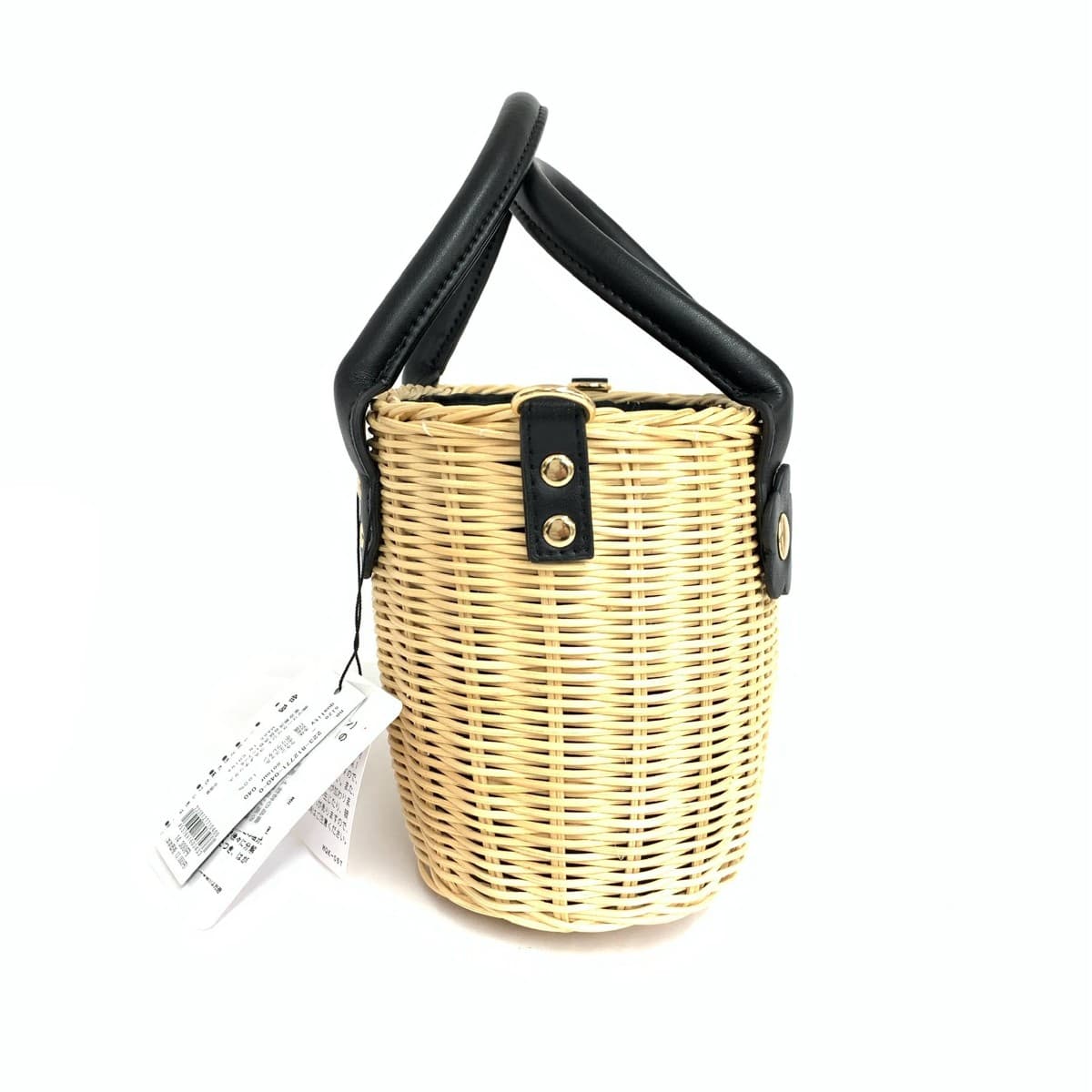 MARY QUANT Rattan Casime Daisy 2WAY Mini Tote Unused Item Beige Ladies 2