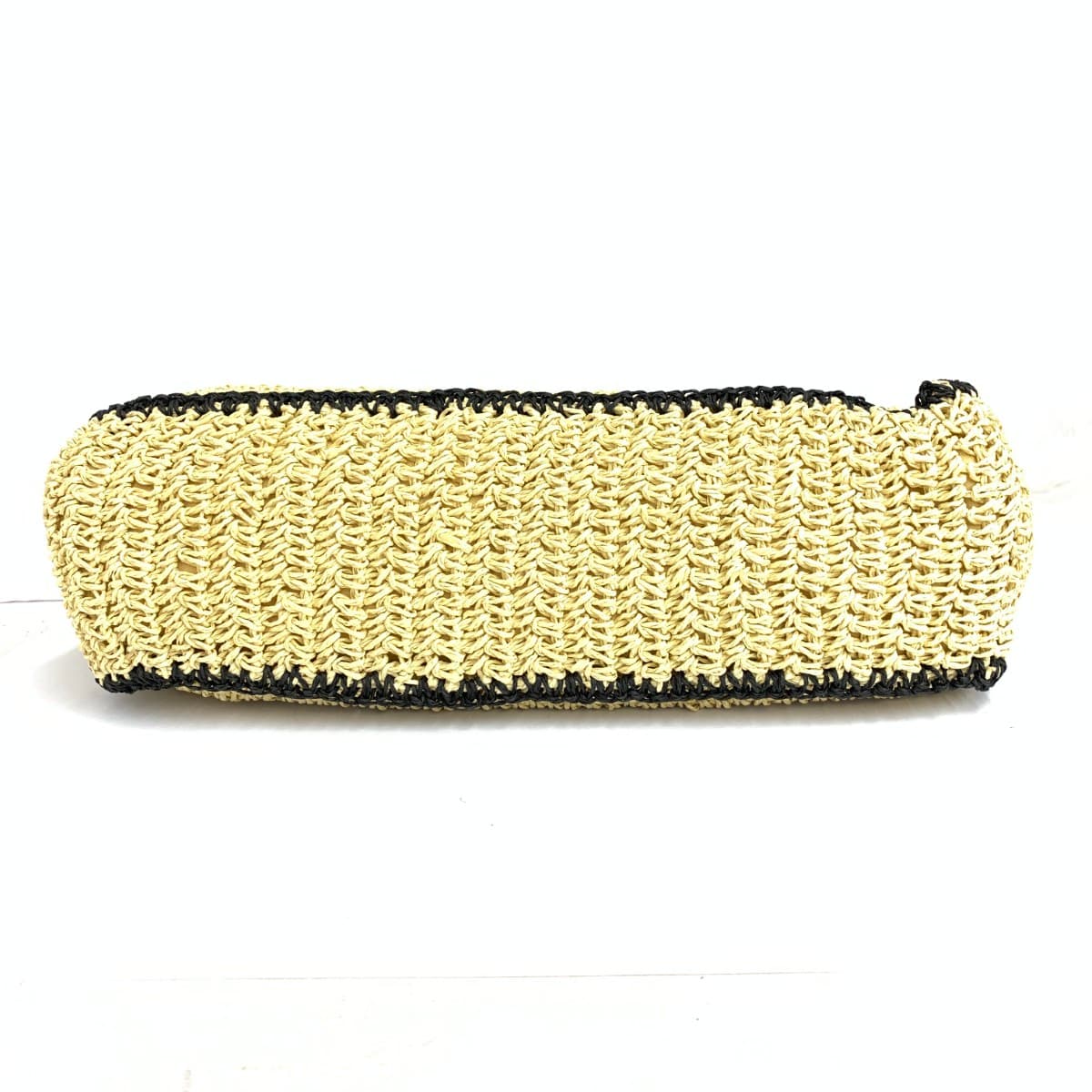 Lily Brown Raffia Tote Basket Bag in Excellent Condition Logo Beige Women's 5