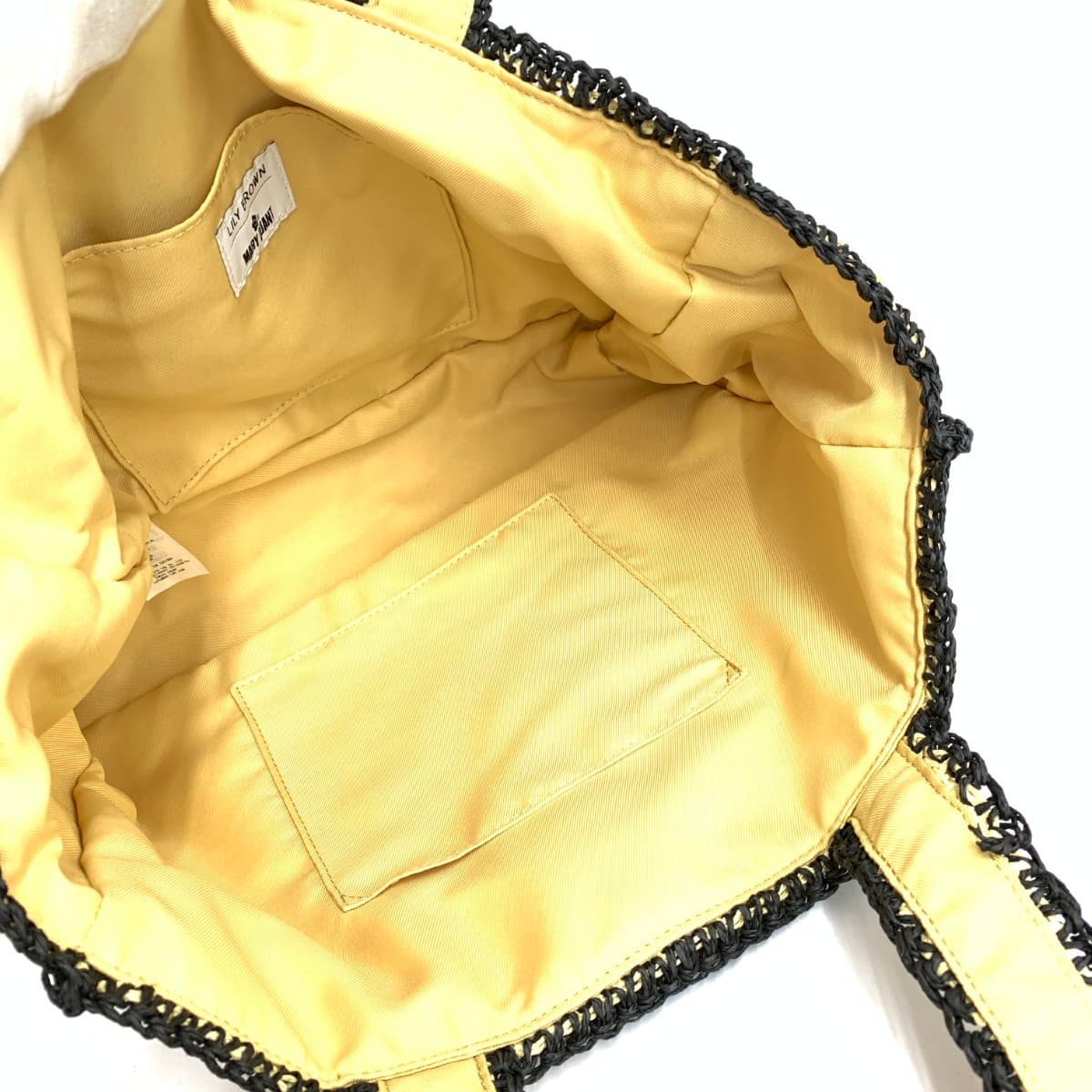 Lily Brown Raffia Tote Basket Bag in Excellent Condition Logo Beige Women's 6