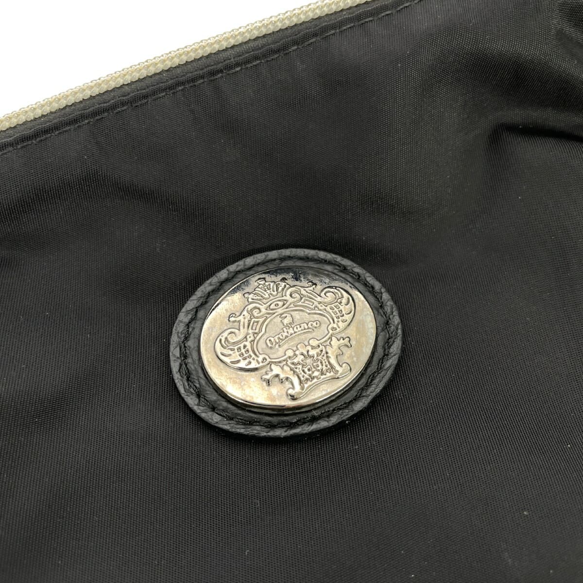 Orobianco shoulder bag in good condition, nylon, black, for men 5