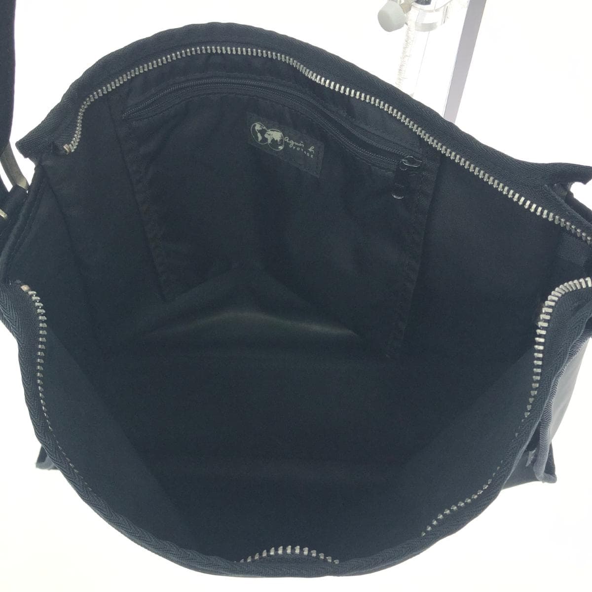 agnes b. Agnes B. One Shoulder Bag Nylon Black Women's 4