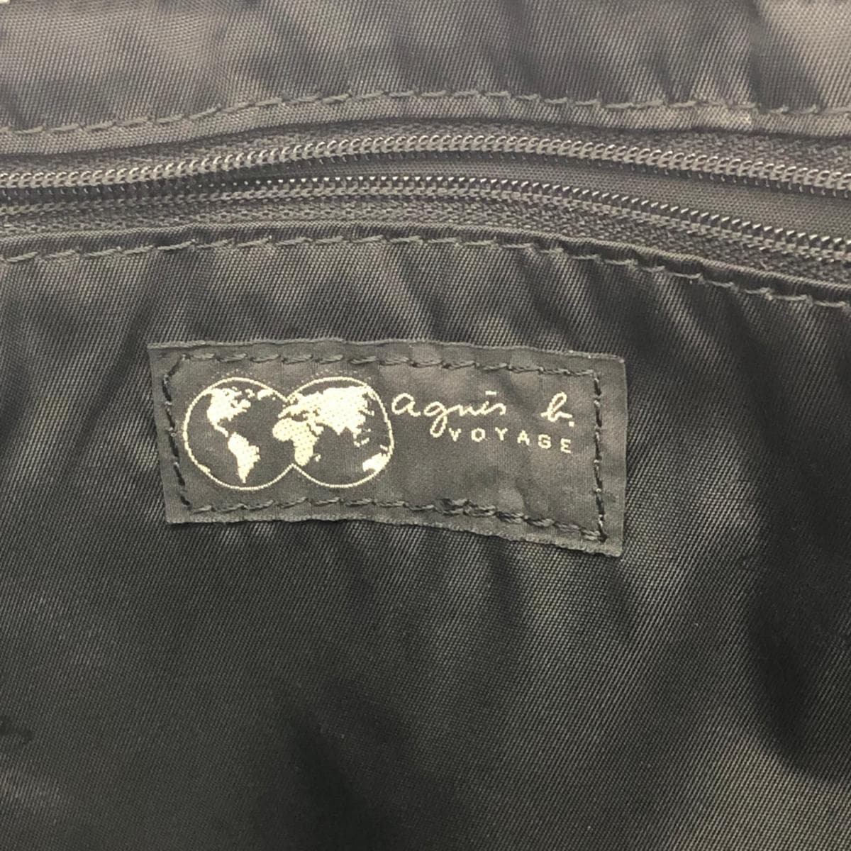 agnes b. Agnes B. One Shoulder Bag Nylon Black Women's 5