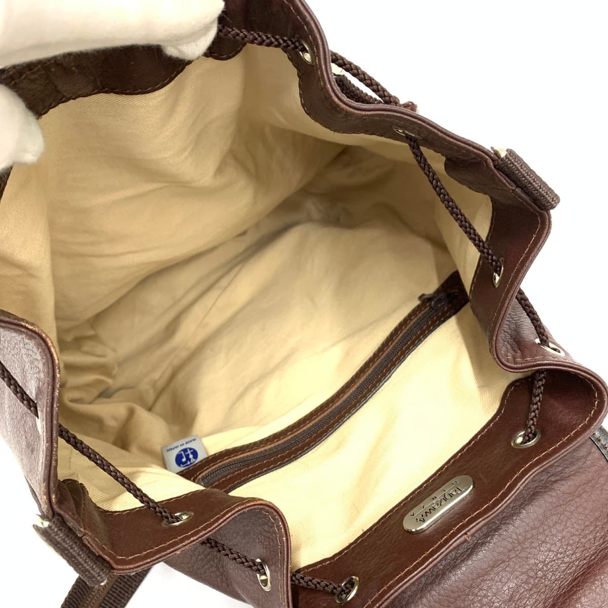 Ginza Tanizawa Ginza Tanizawa Backpack Leather Brown Women's 6