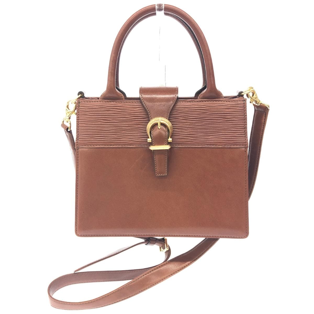 Valentino Garavani 2WAY Bag / Vintage Leather Brown Women's 2