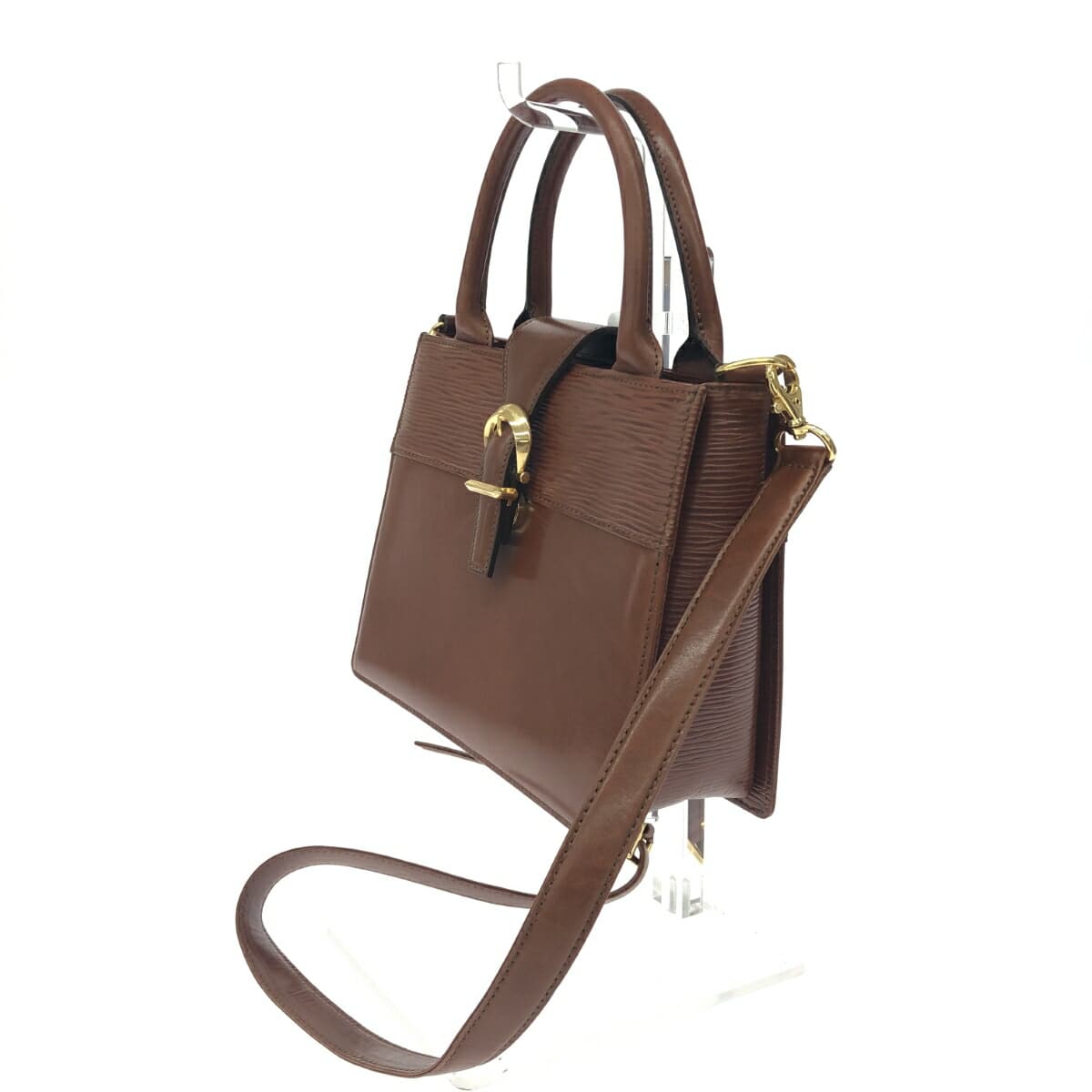 Valentino Garavani 2WAY Bag / Vintage Leather Brown Women's 4