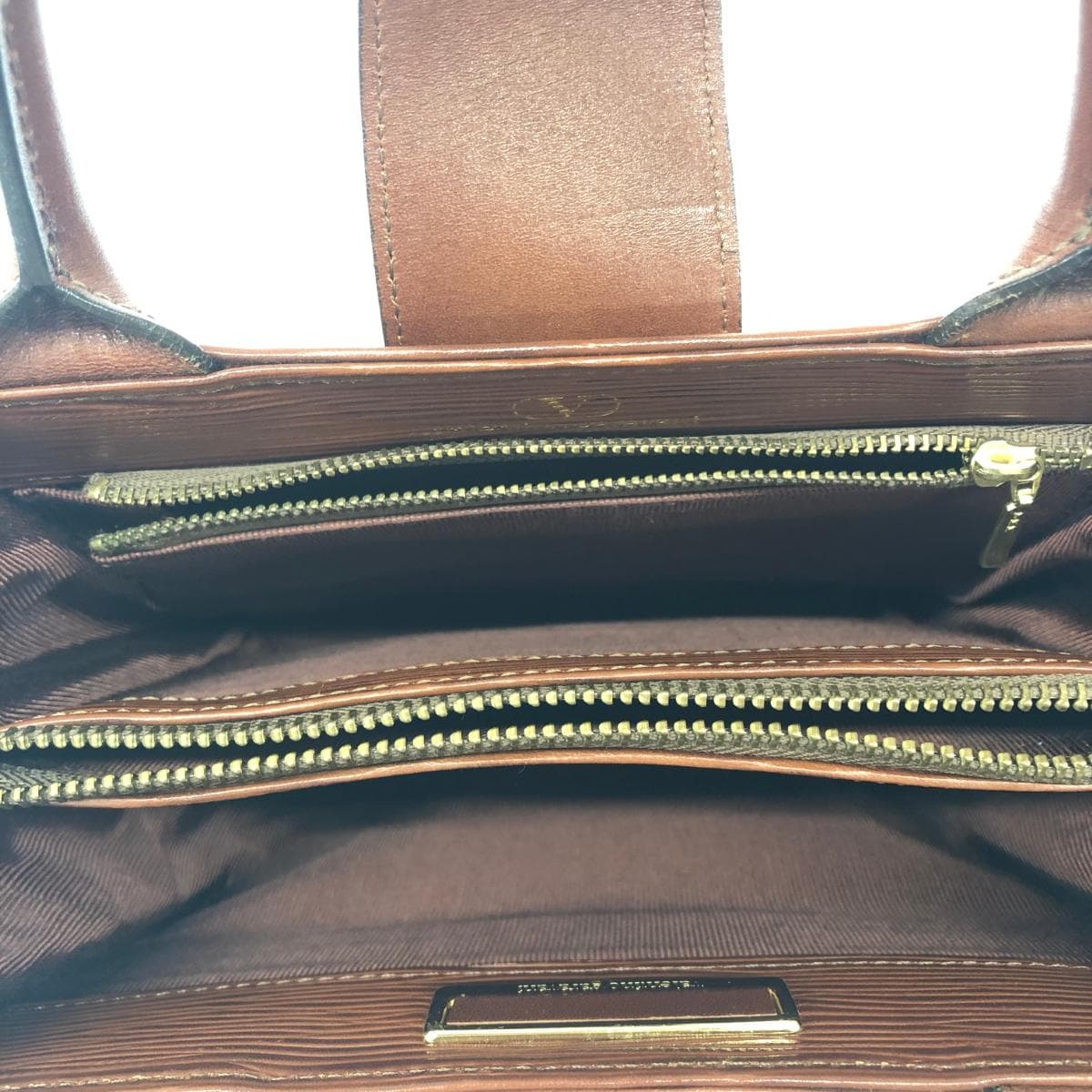 Valentino Garavani 2WAY Bag / Vintage Leather Brown Women's 5