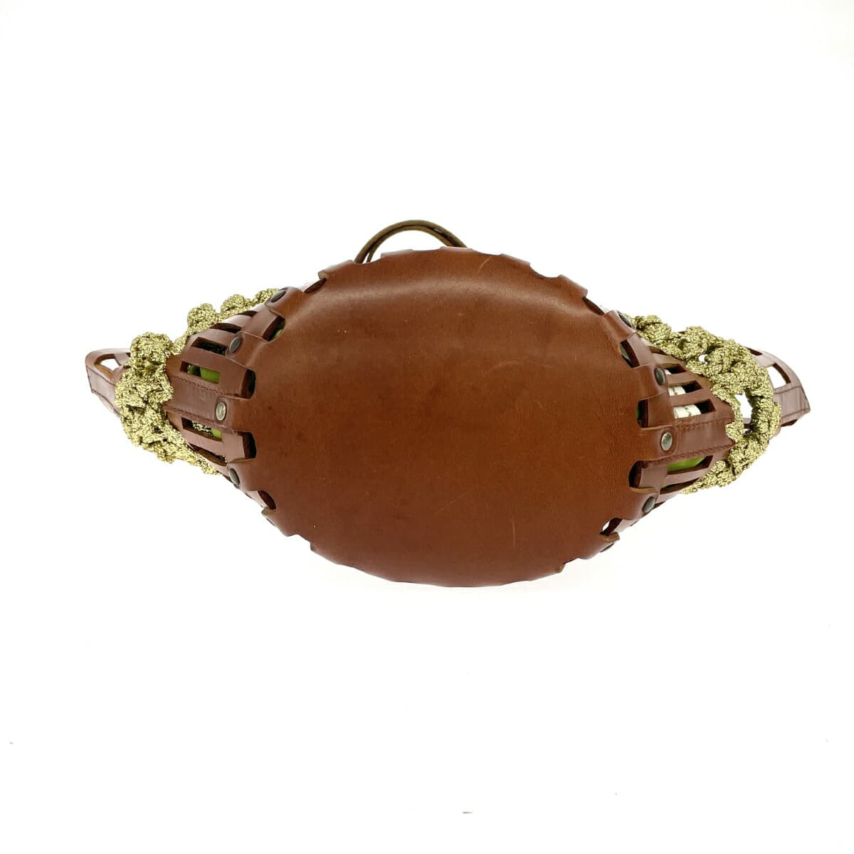 GABRIELA VLAD Gabriela Vlad Basket Bag Punching Leather Brown Women's 5