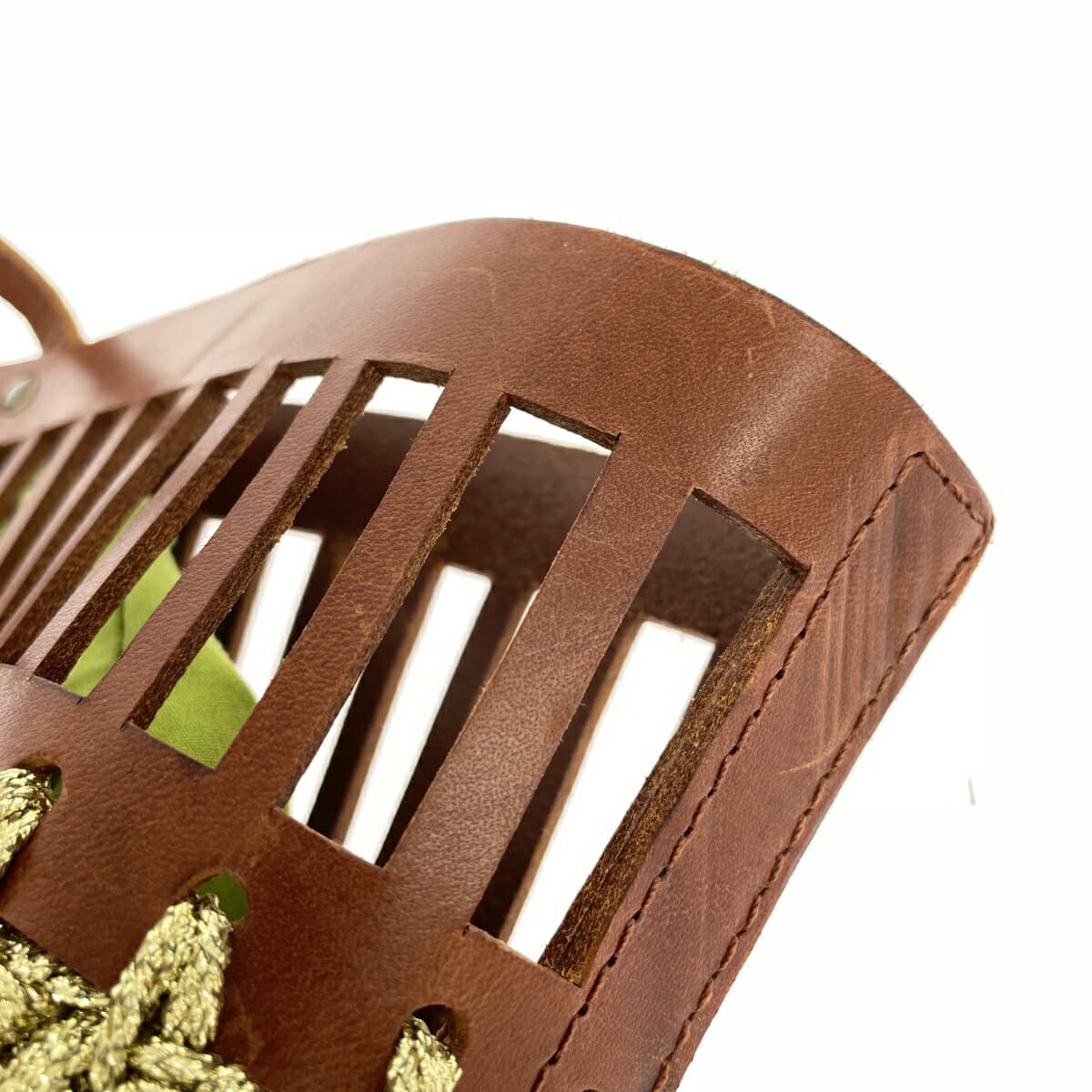 GABRIELA VLAD Gabriela Vlad Basket Bag Punching Leather Brown Women's 9