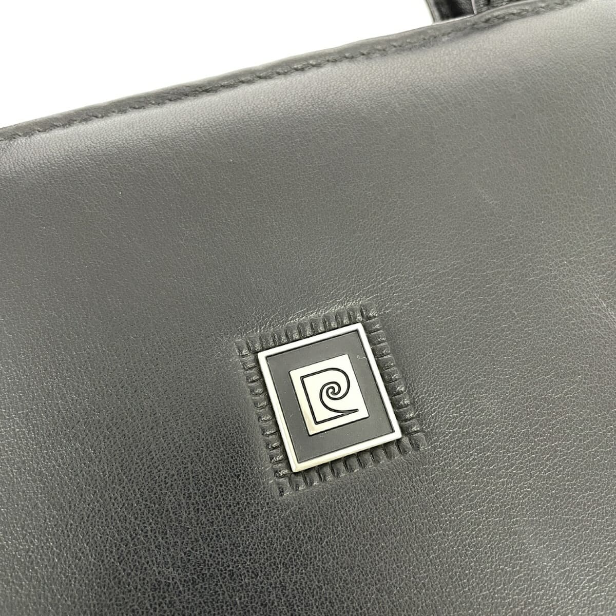 Pierre Cardin 2WAY Business Bag - All Leather - Black - Men's 6