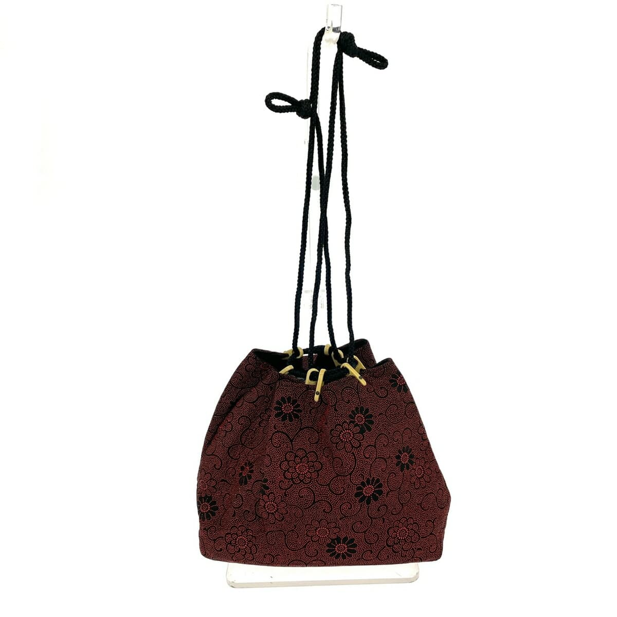 Kōshū Inden Ikeda Store Drawstring Bag Floral Pattern Red Women's