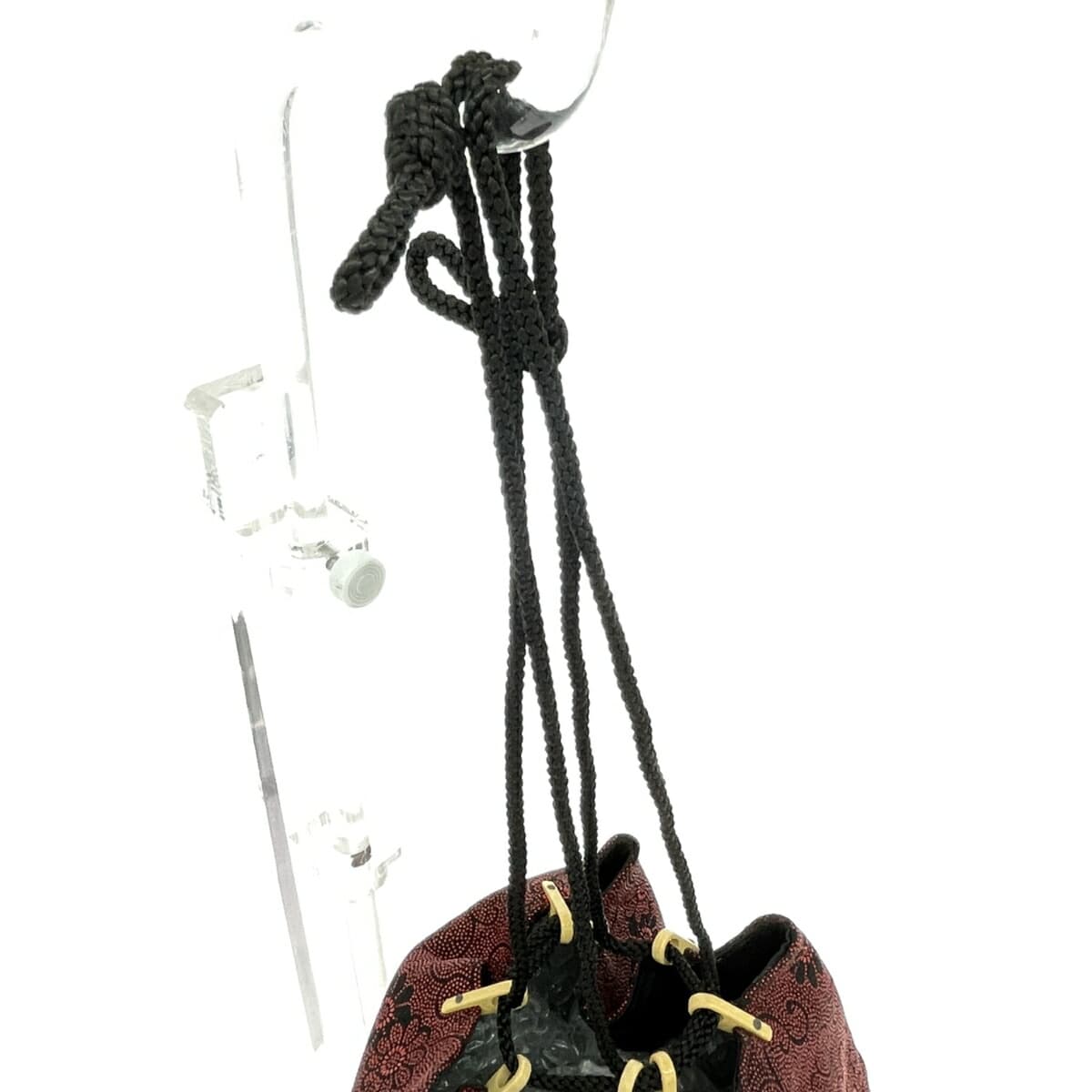 Kōshū Inden Ikeda Store Drawstring Bag Floral Pattern Red Women's 4