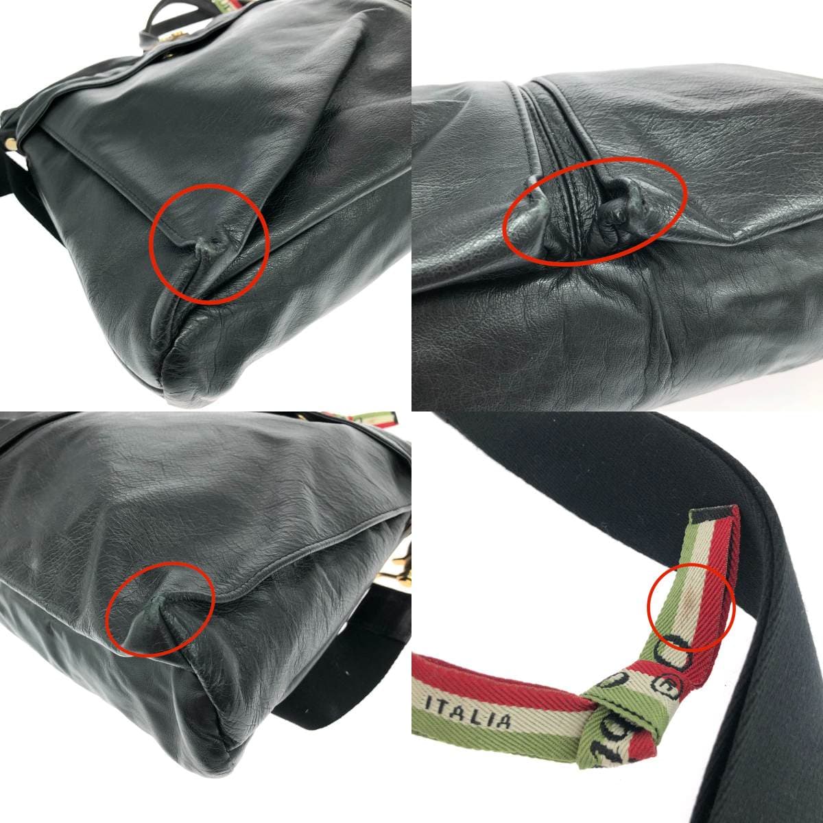 Orobianco 2WAY Bag Leather Black Men's 10