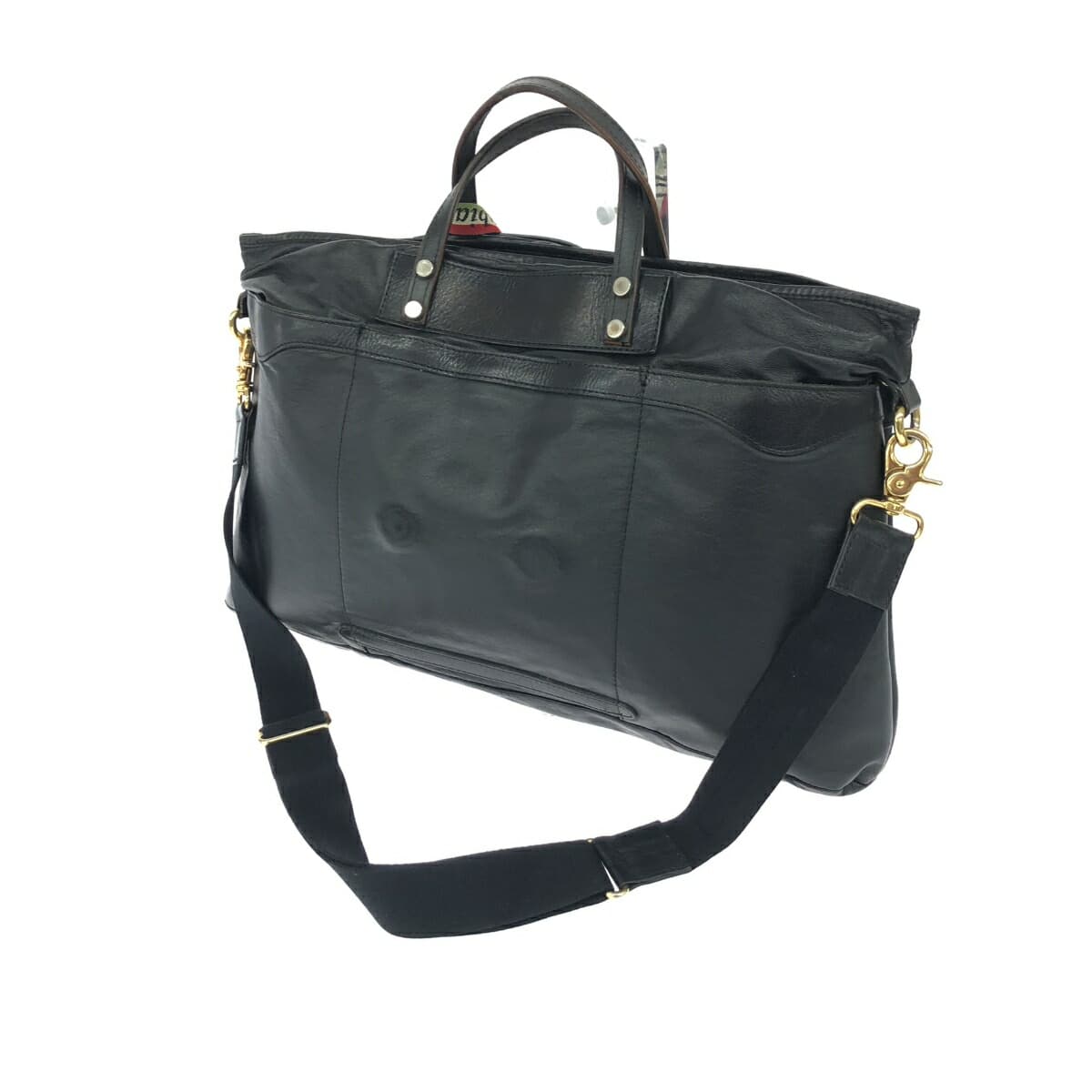 Orobianco 2WAY Bag Leather Black Men's 3